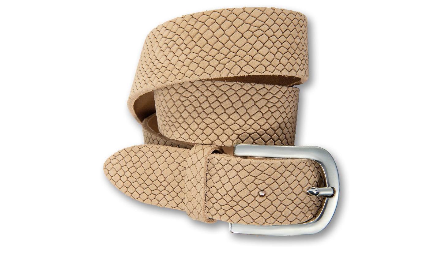 Silbergift Ledergürtel »Ledergürtel mit stylischer Animal-Prägung«