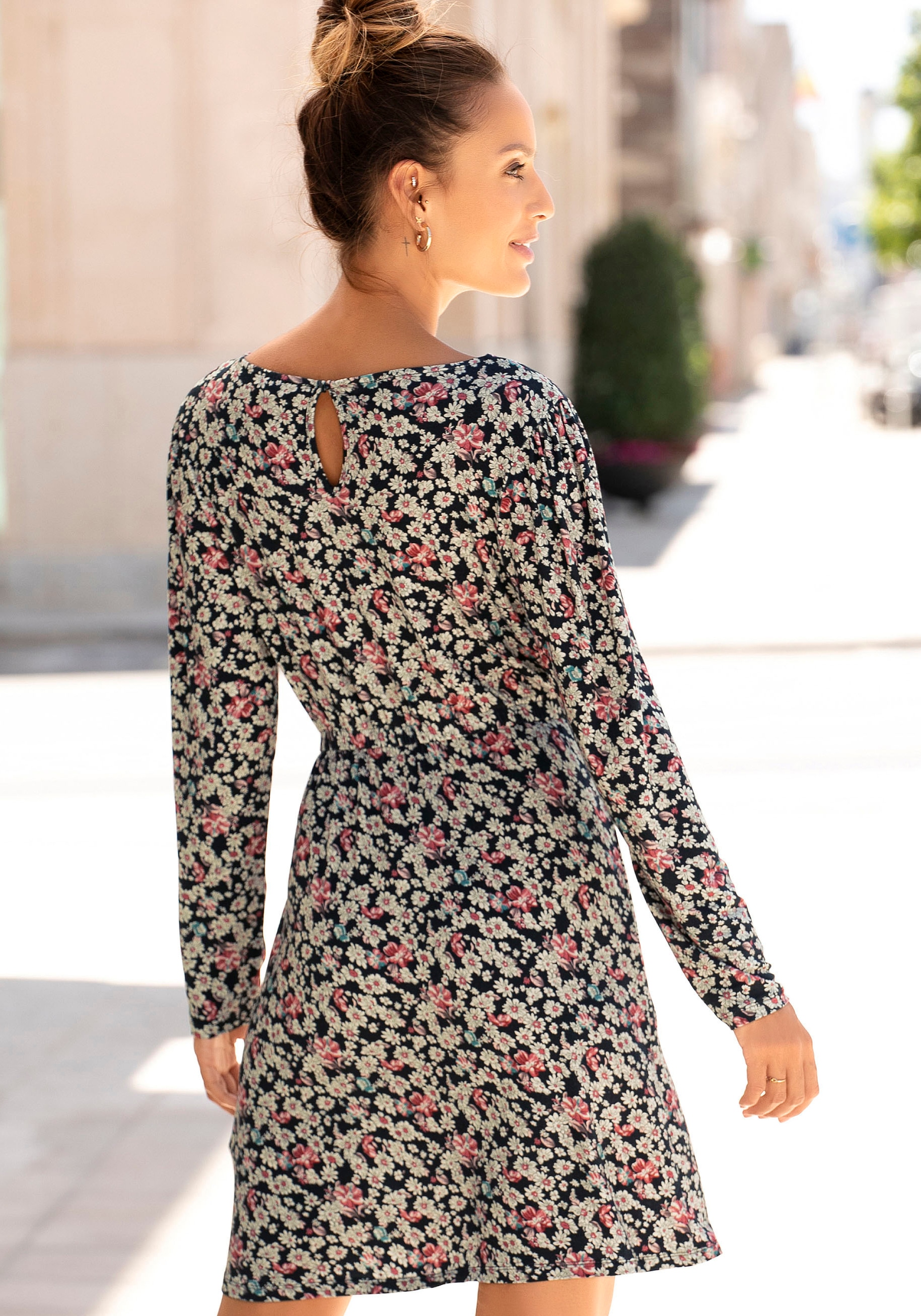 LASCANA Jerseykleid, mit online Blümchendruck kaufen