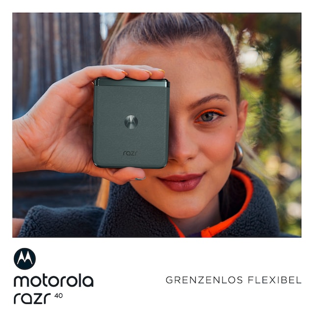 Motorola Smartphone »Razr40«, Sage Green, 17,53 cm/6,9 Zoll, 256 GB  Speicherplatz, 64 MP Kamera auf Raten bestellen