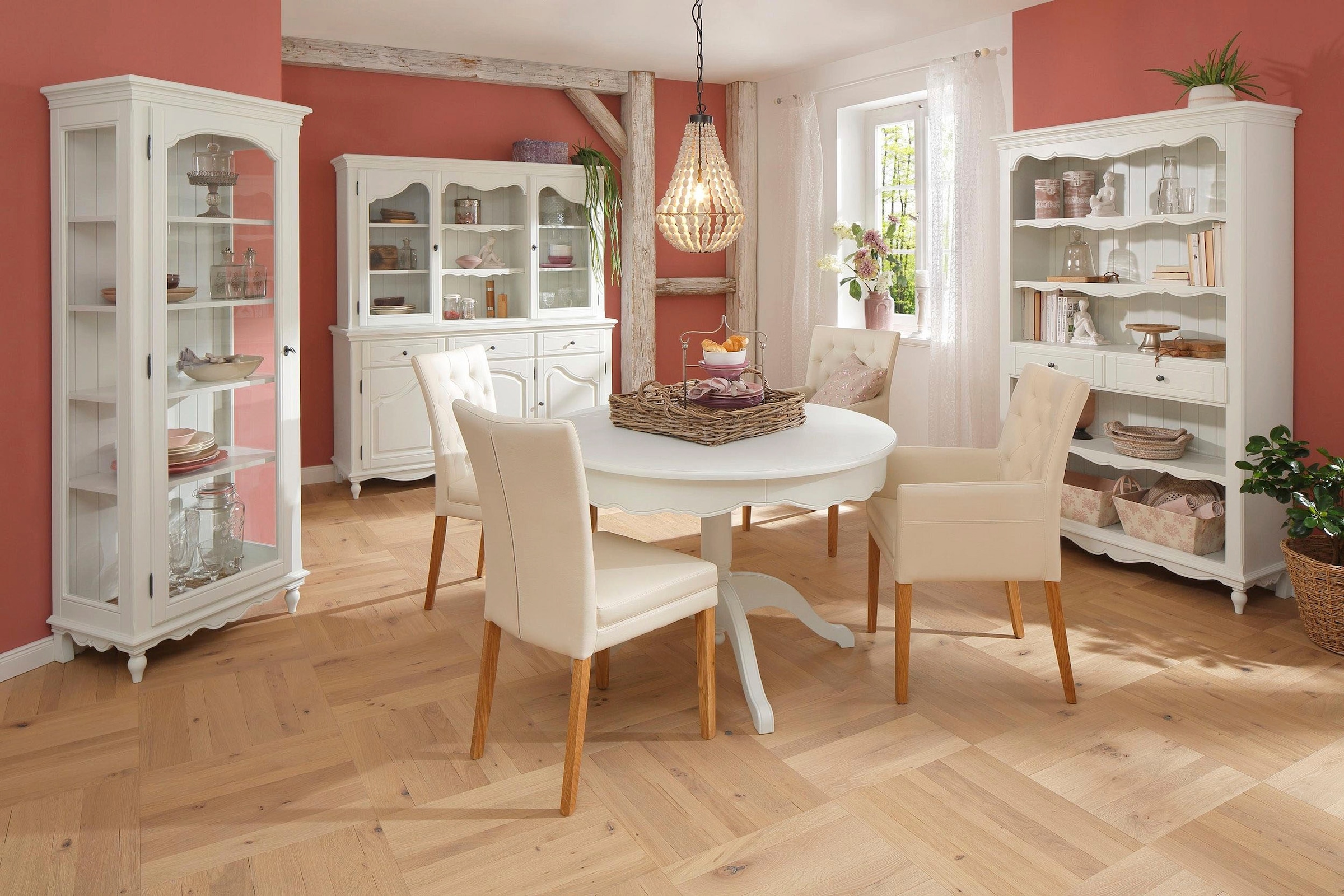 Home affaire 4-Fußstuhl »Colorado«, (Set), 4 St., Kunstleder, Beine aus Buche, wengefarben lackiert, Im 2er, 4er oder 6er-Set