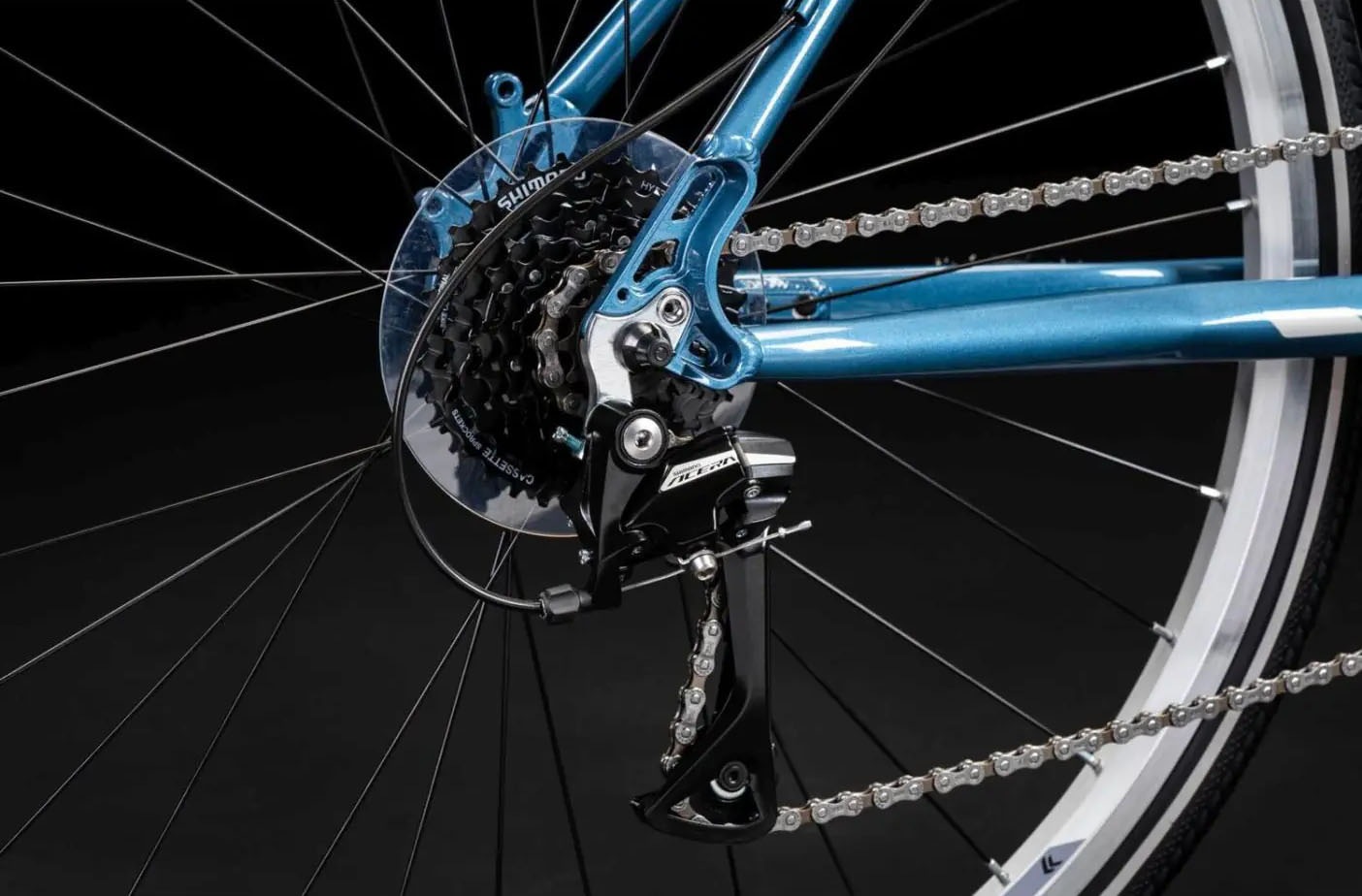 Kross Crossrad »Crossrad Herren 28" Move 1.0 blau 24 Gänge« 24 Gang Shimano ACERA M3020 Schaltwerk Kettenschaltung