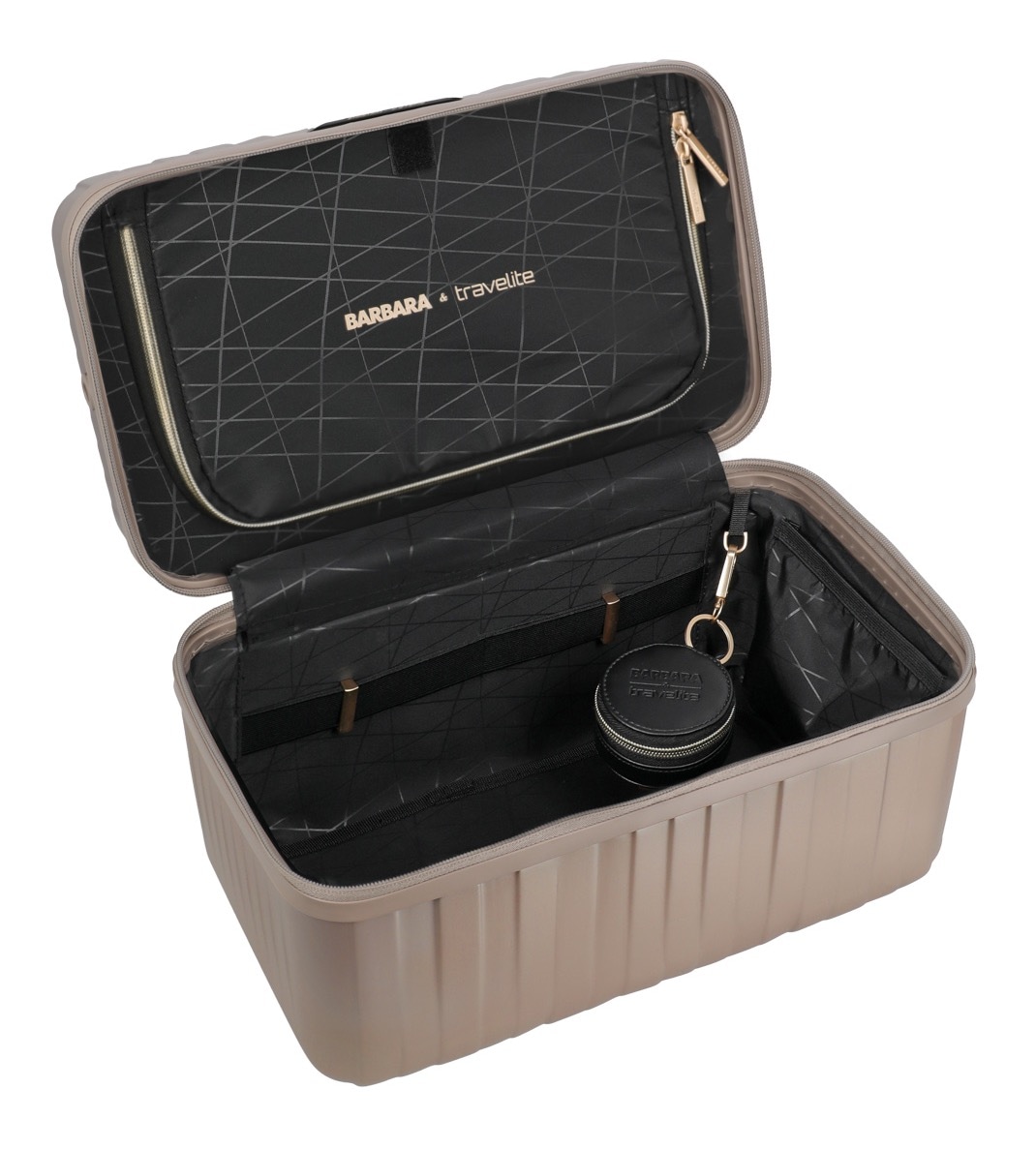 travelite Beautycase »BARBARA & travelite | BARBARA NOVELTY«, Beauty Koffer Kosmetikkoffer Trolley Sleeve Flexibles Ordnungssystem