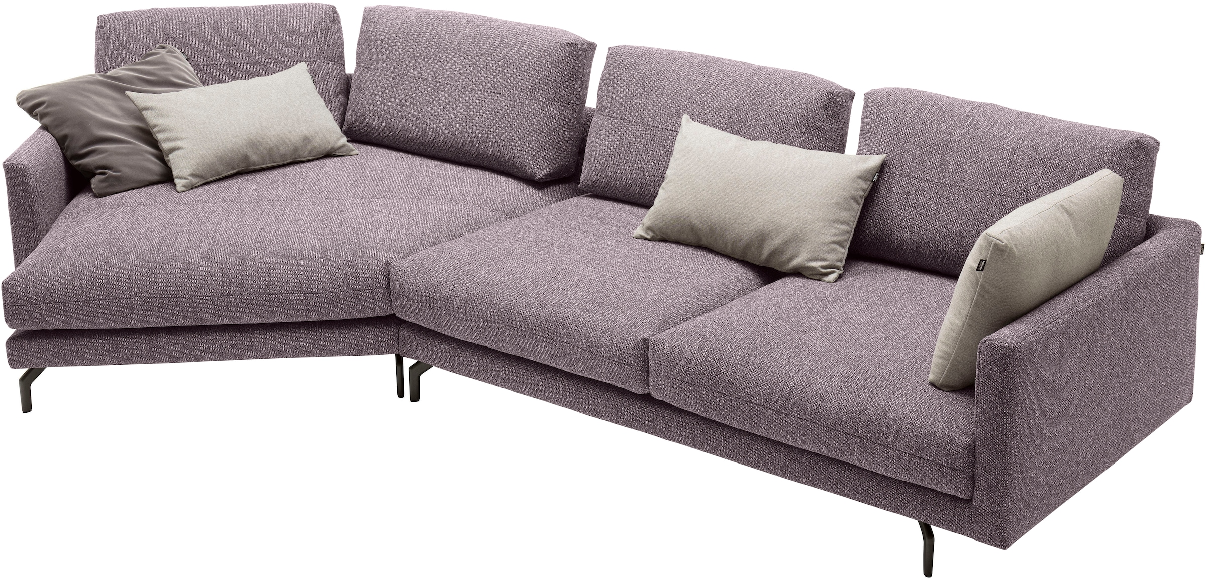 Creation BY ROLF BENZ Wohnlandschaft »CR.414 mit Kuschelecke für Wohlfühlkomfort« Wahlweise aus Leder oder Chenille