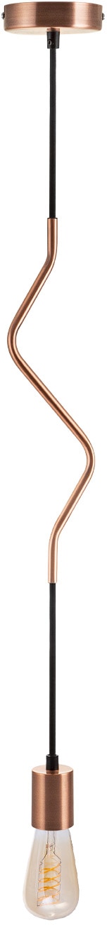 Paco Home Pendelleuchte »SNAKE«, 1 flammig, Leuchtmittel E27   ohne Leuchtm günstig online kaufen