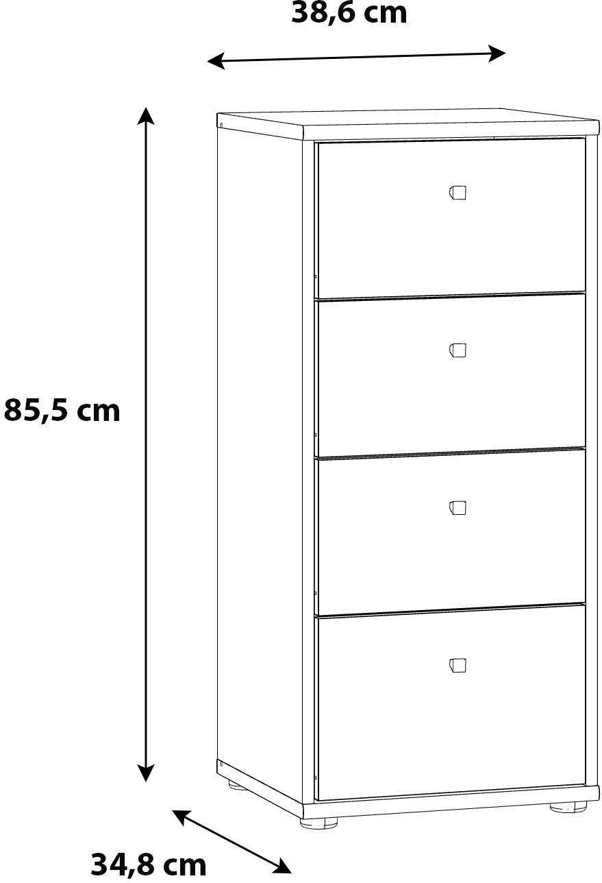 FORTE Kommode »Tempra«, Breite 38,6 cm