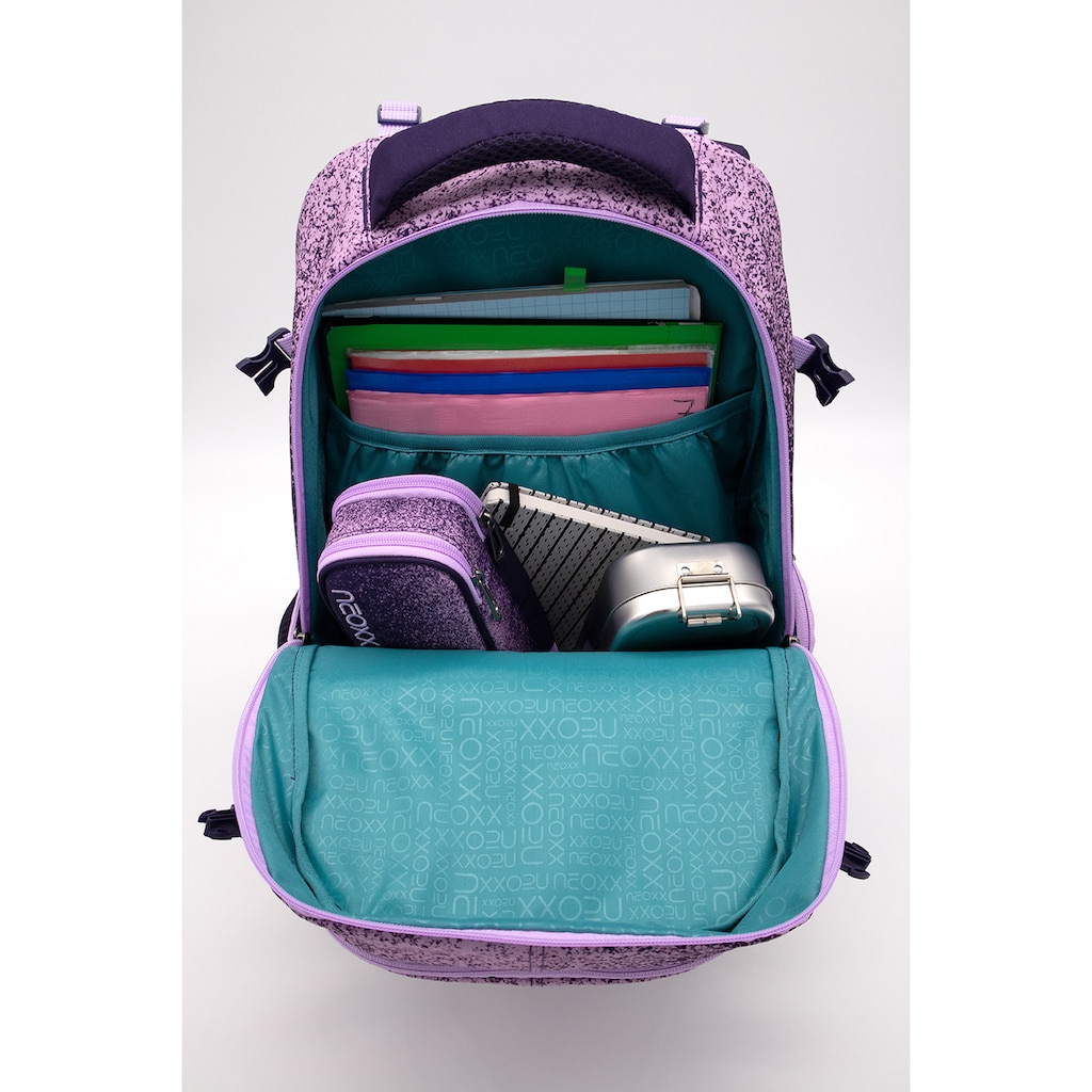 neoxx Schulrucksack »Active, Glitterally perfect«, reflektierende Details