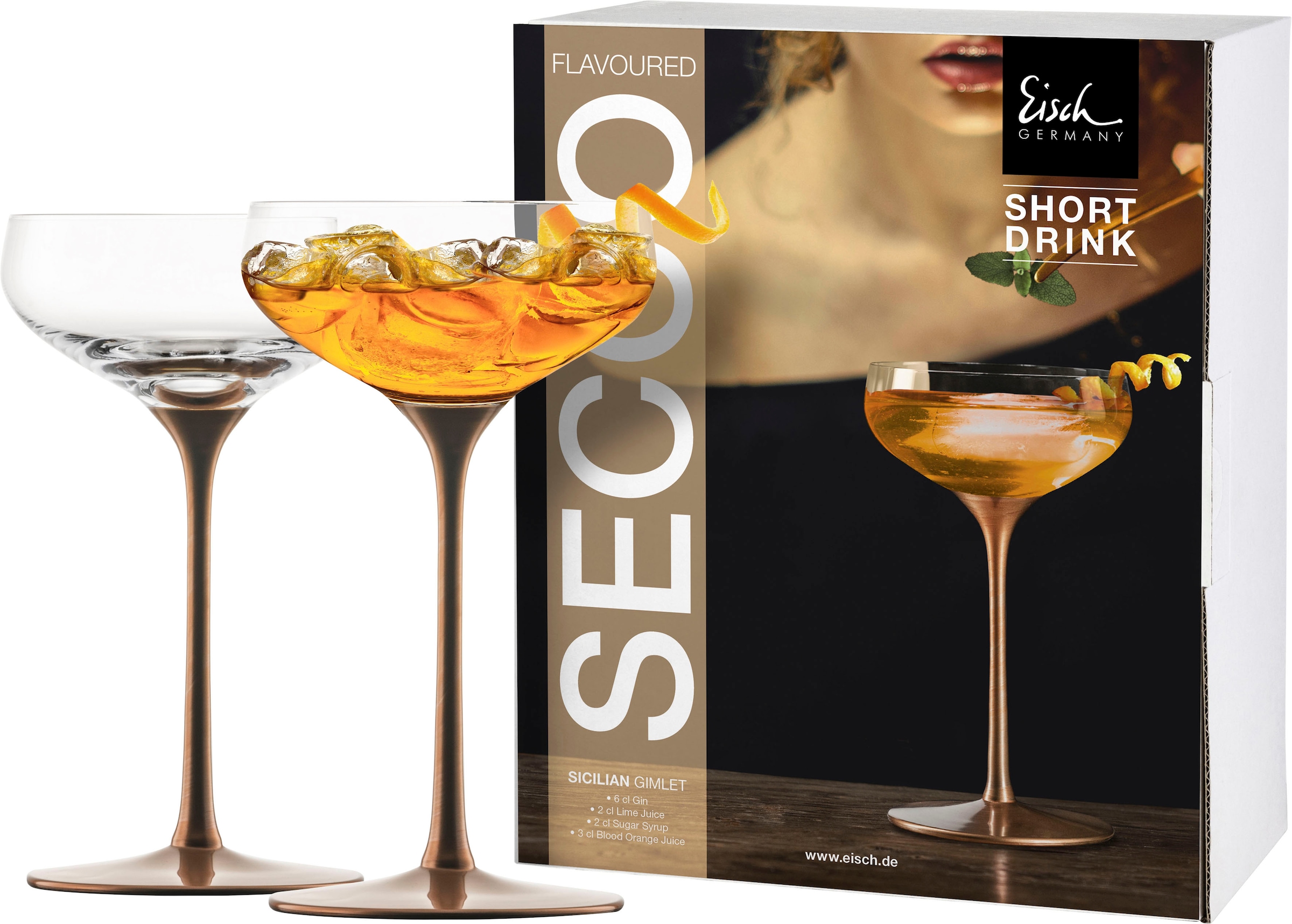 Eisch Cocktailglas »SECCO FLAVOURED«, (Set, 2 tlg., 2 Gläser im Geschenkkar günstig online kaufen