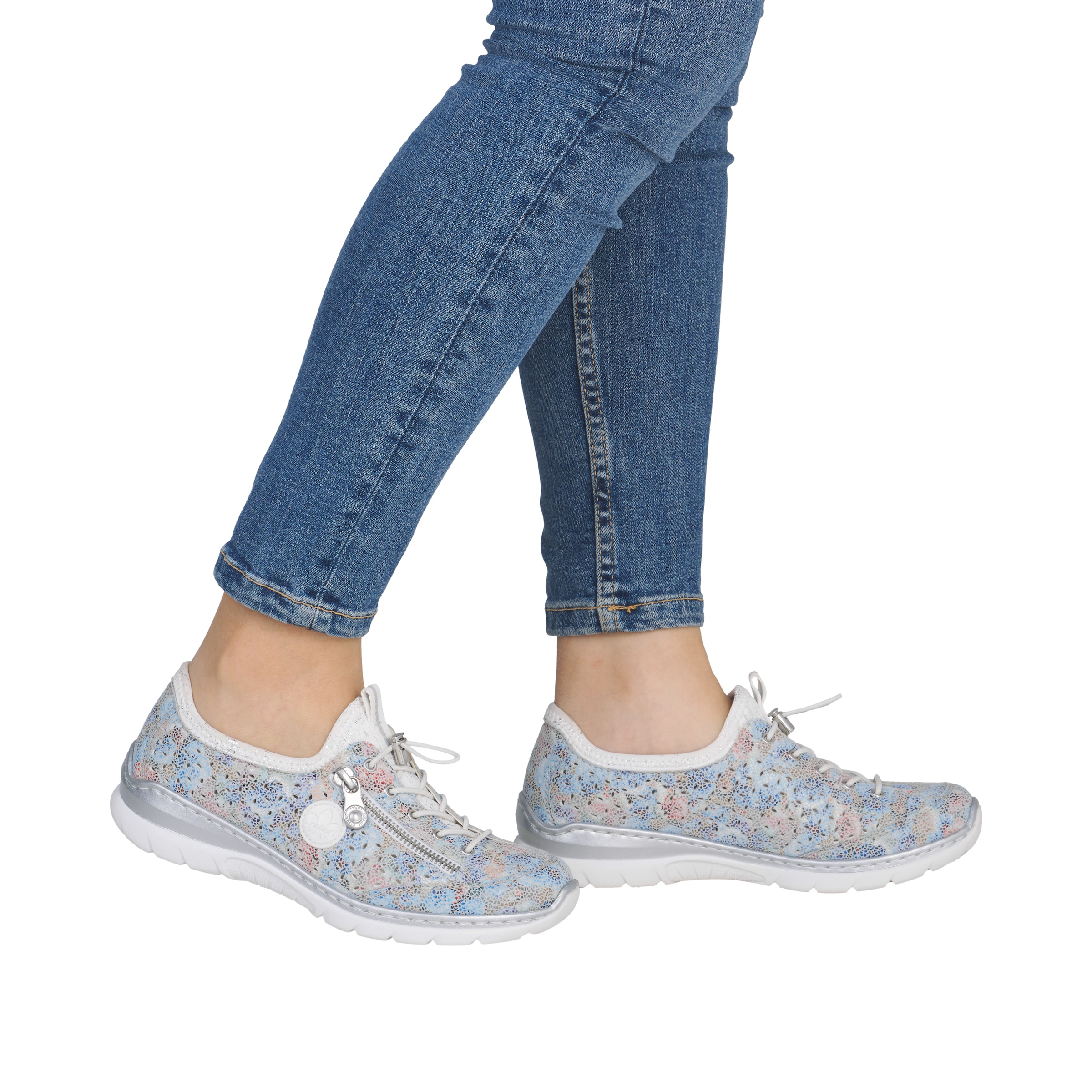 Rieker Slip-On Sneaker  Schlupfschuh, Freizeitsneaker, Halbschuh mit MemoSoft-Ausstattung