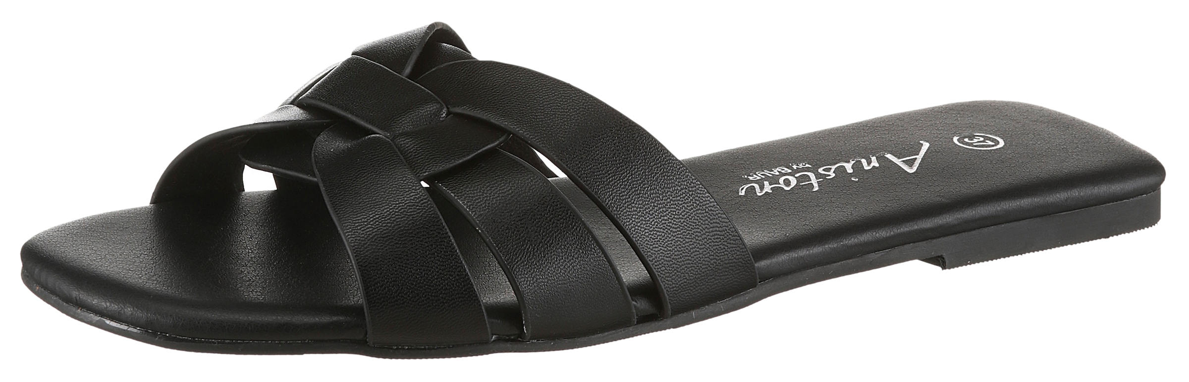 Aniston SHOES Pantolette  Sommerschuh, Flat, schmale Form - NEUE KOLLEKTION