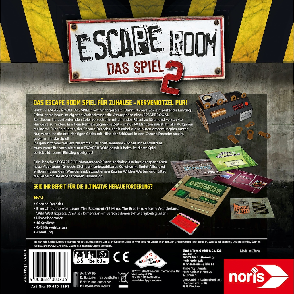 Noris Spiel »Escape Room 2«