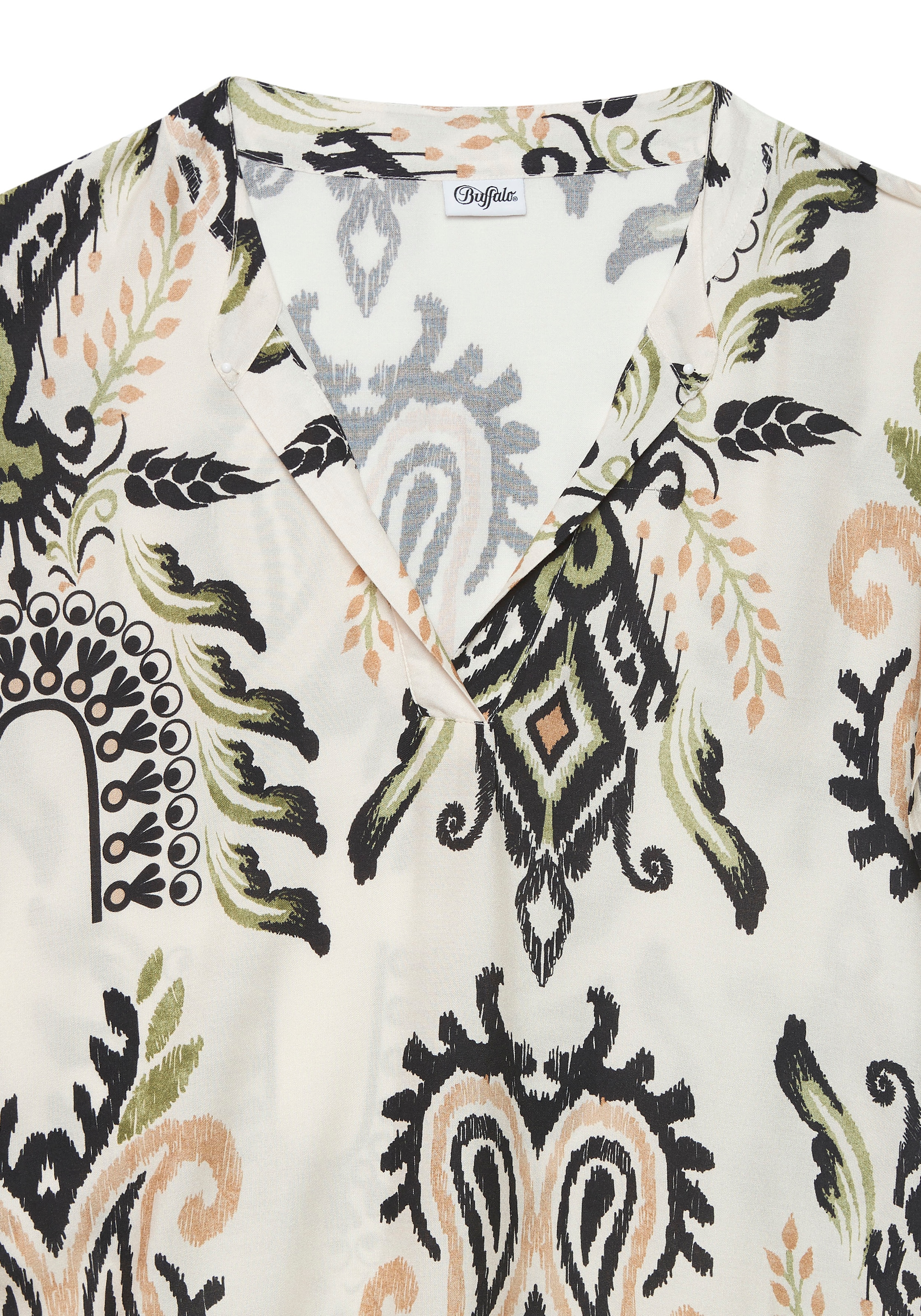 Buffalo Blusenkleid, mit Alloverprint, Sommerkleid, Strankleid, Tunika