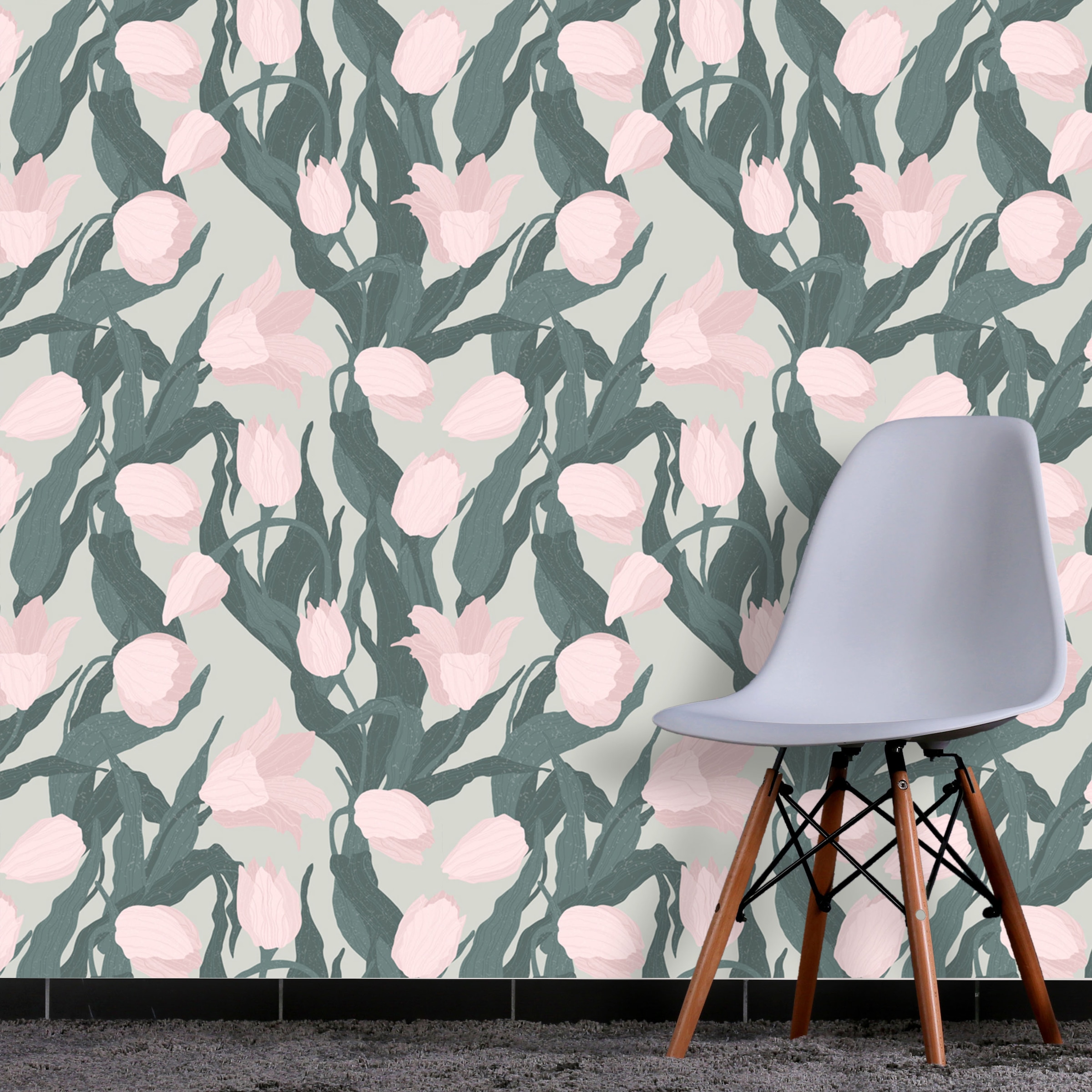 queence Vinyltapete »Donex«, floral-geblümt-gemustert-Motiv, 90x250cm, selbstklebend, kinderleichte Anbringung, Sticker