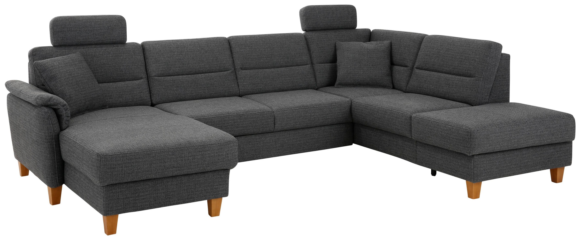 Home affaire Wohnlandschaft »Palmera U-Form, B: 308 cm« optional Bettfunkti günstig online kaufen