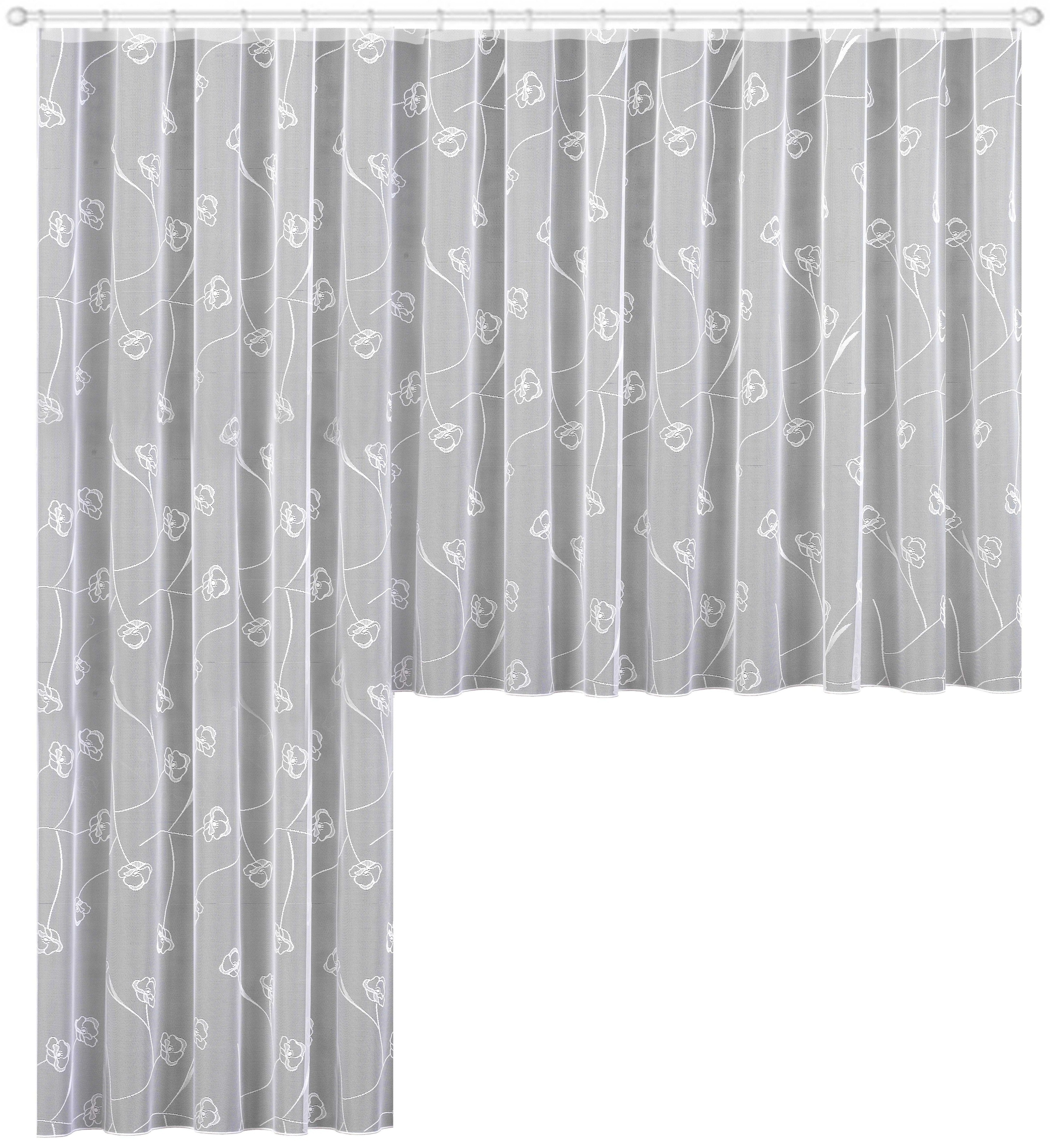 Weckbrodt Gardine »Melia« Smokband 1 Stk. tlg. Jacquard, strukturiert, Allo günstig online kaufen