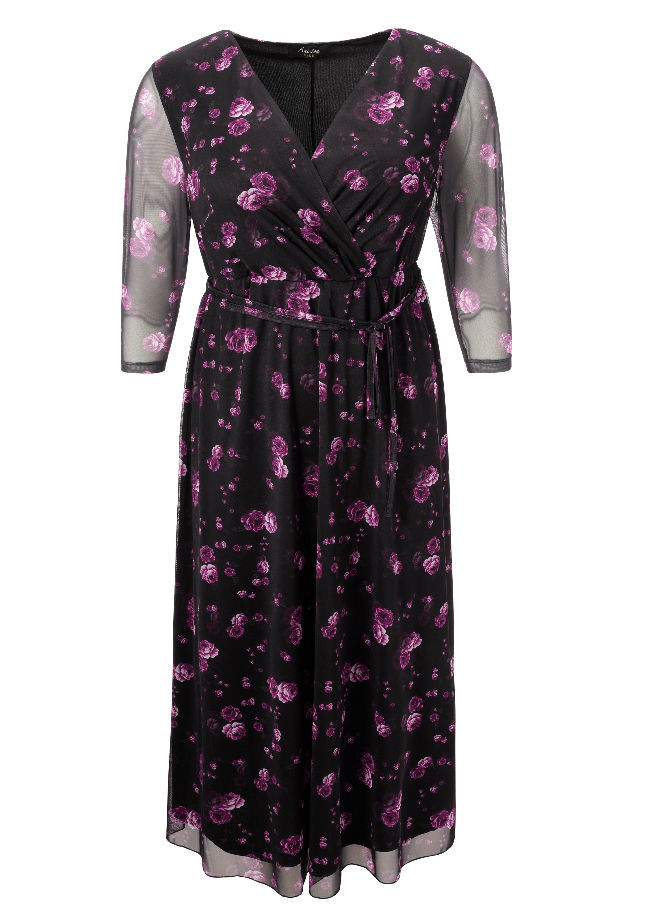 Aniston PLUS Midikleid, In Mesh Qualität - NEUE KOLLEKTION