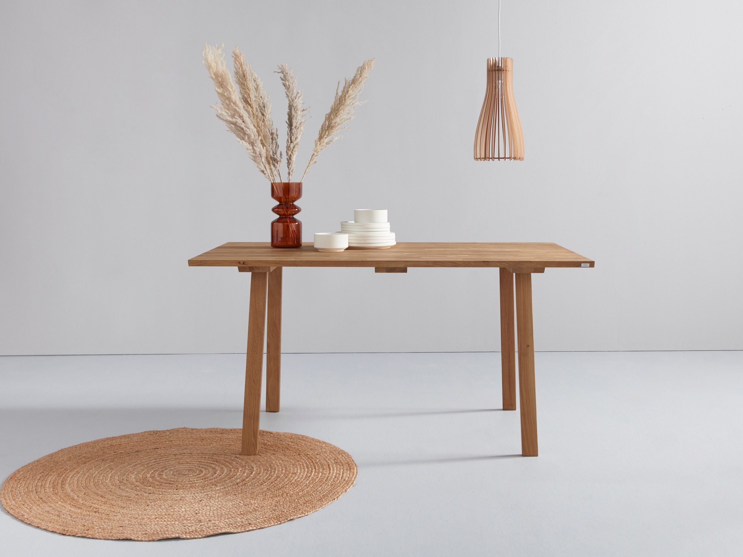 OTTO products Esstisch »Alessja«, Breite 130 oder 150 cm, Eiche Massivholz günstig online kaufen