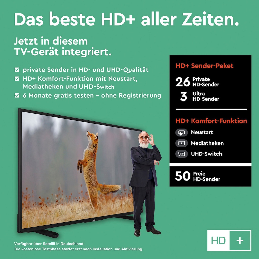 JVC LED-Fernseher »LT-43VU2255«, 108 cm/43 Zoll, 4K Ultra HD, Smart-TV