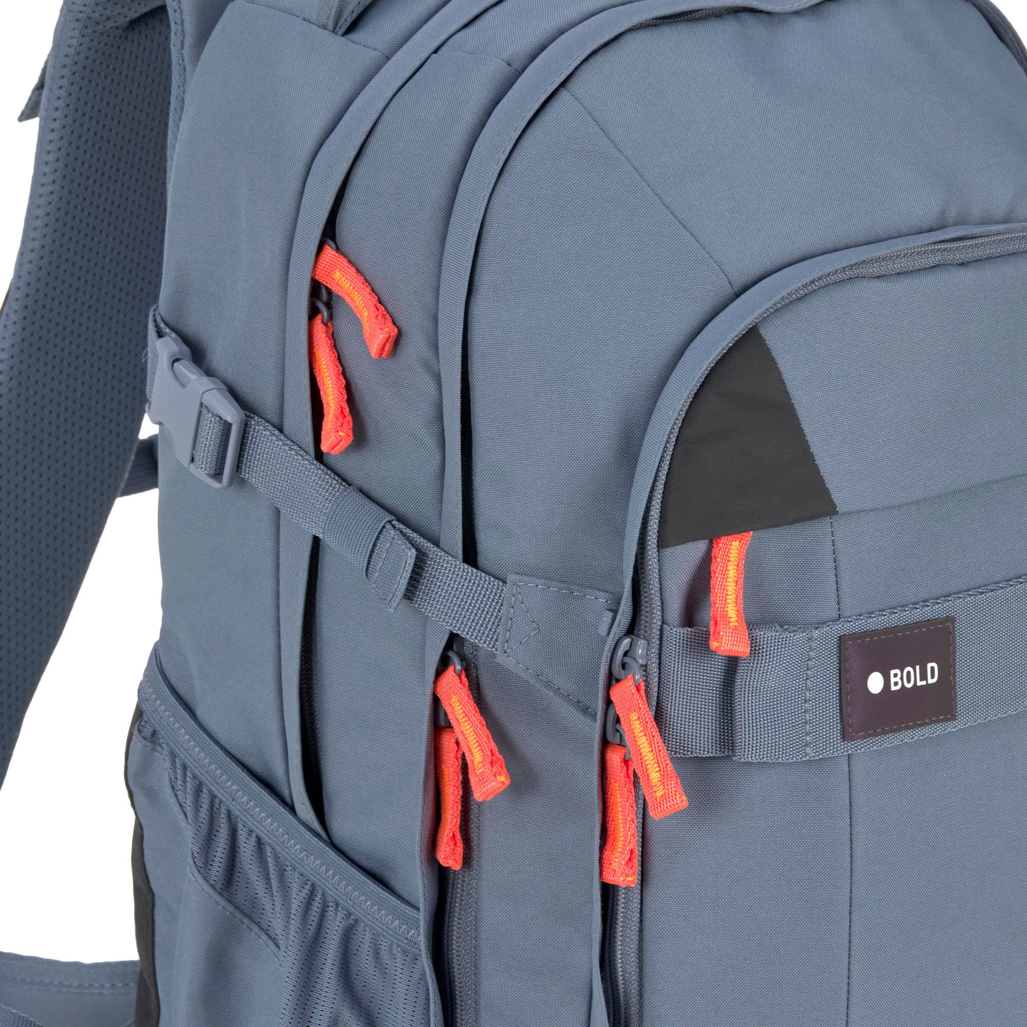 LÄSSIG Schulrucksack »Origin Bold, blue«, Reflektoren, aus recyceltem Material