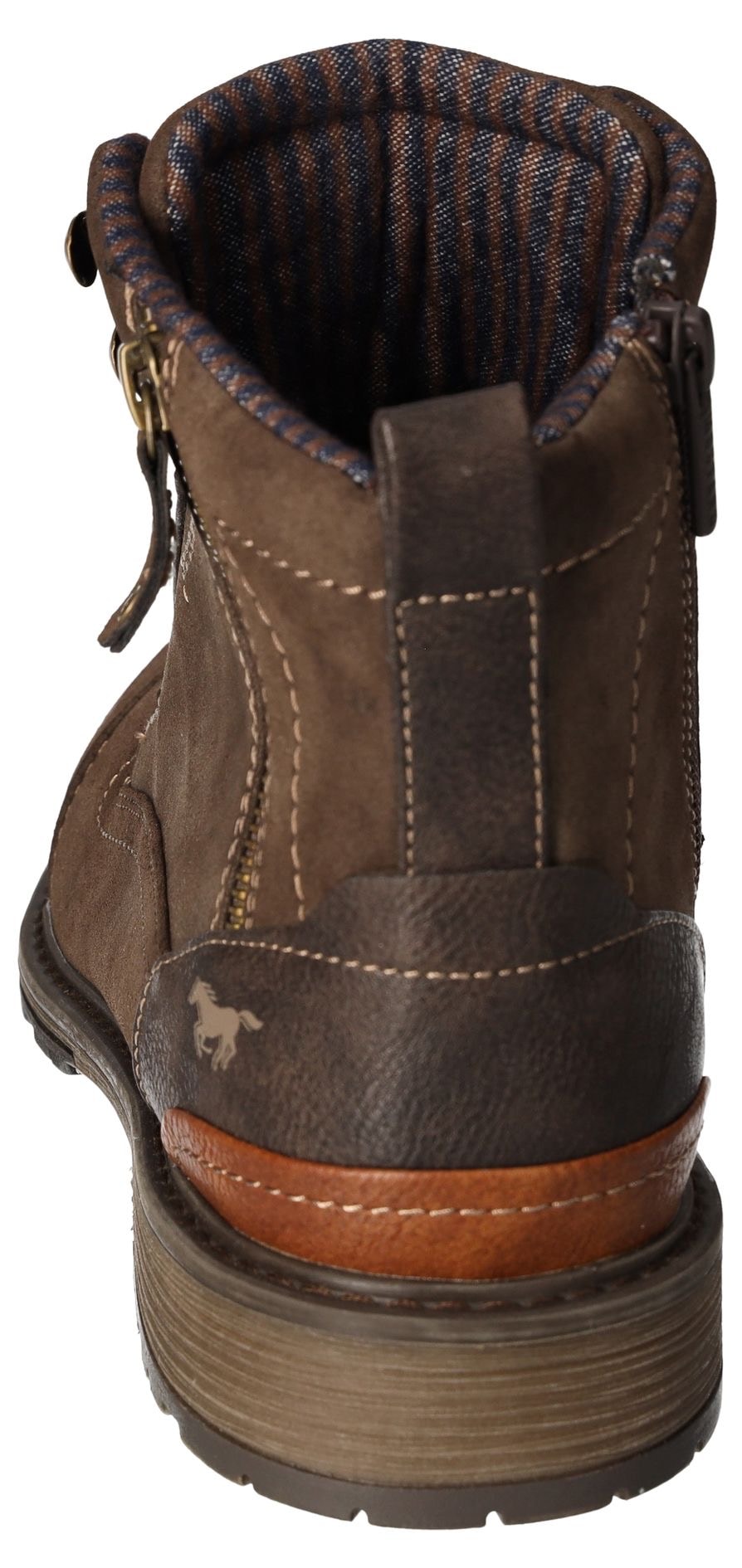 Mustang Shoes Schnürboots, Winterboots, Casual Stiefel mit stylischem Logodruck auf der Zunge