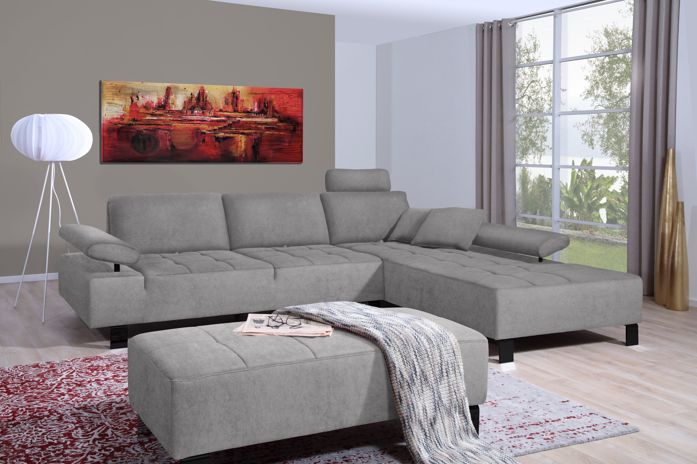 alina Ecksofa »Royce«, inklusive Sitztiefenverstellung, 270 cm breit