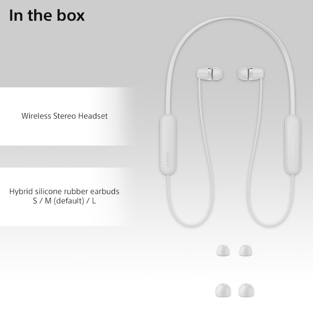 Sony In-Ear-Kopfhörer »In-Ear Kopfhörer WI-C100«, Sprachsteuerung online  kaufen