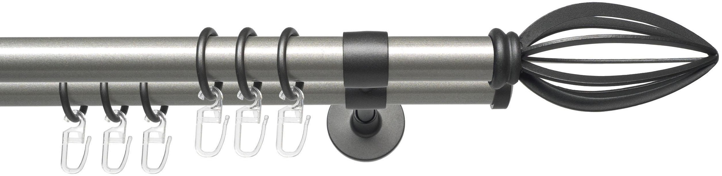 Liedeco Gardinenstange »Lan Cast« Ø 20 mm 2 läufig-läufig Fixmaß günstig online kaufen