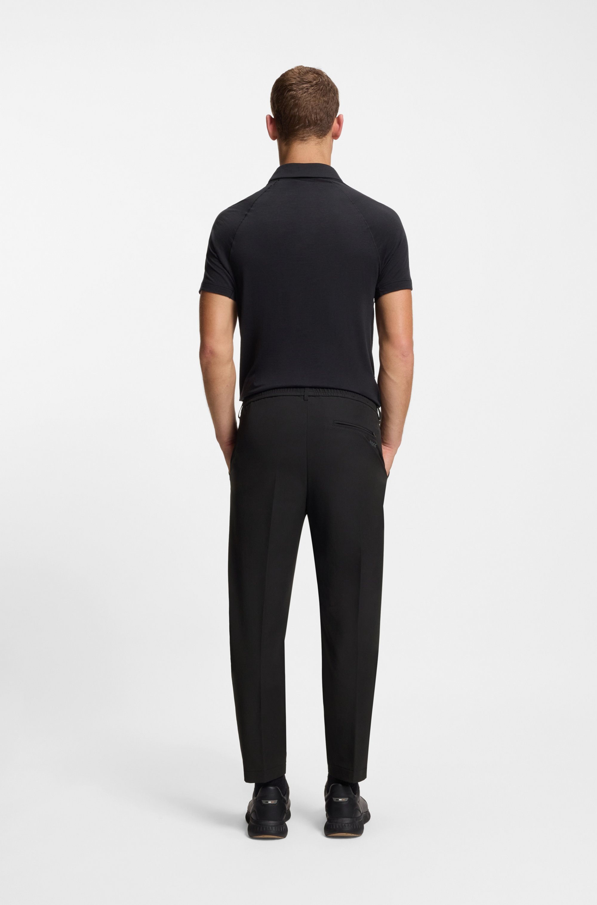 BOSS GREEN Webhose »T Convert«  Elastischer Taillenbund und Kordelzug, Gürtelschlaufen Anzughose