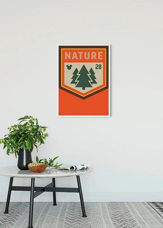 Komar Bild »Mickey Mouse Nature«, Disney, (1 St.), Wandbild zur Dekoration im Kinderzimmer - ohne Rahmen