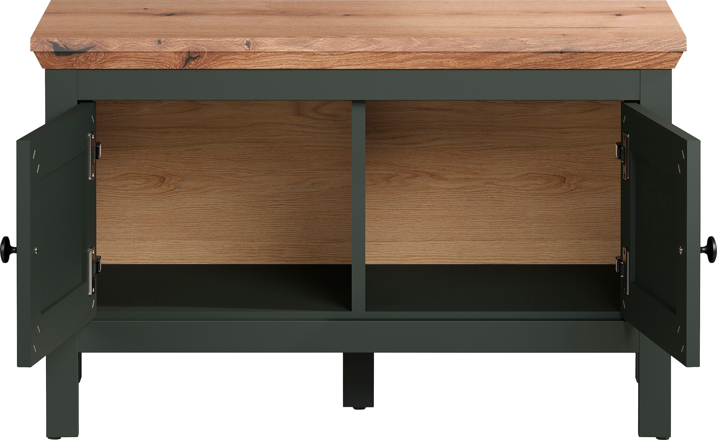 Home affaire Schuhbank »Vienna«, (1 St.), Schuhschrank im Landhausstil, Echtholzoptik, Breite 77 cm