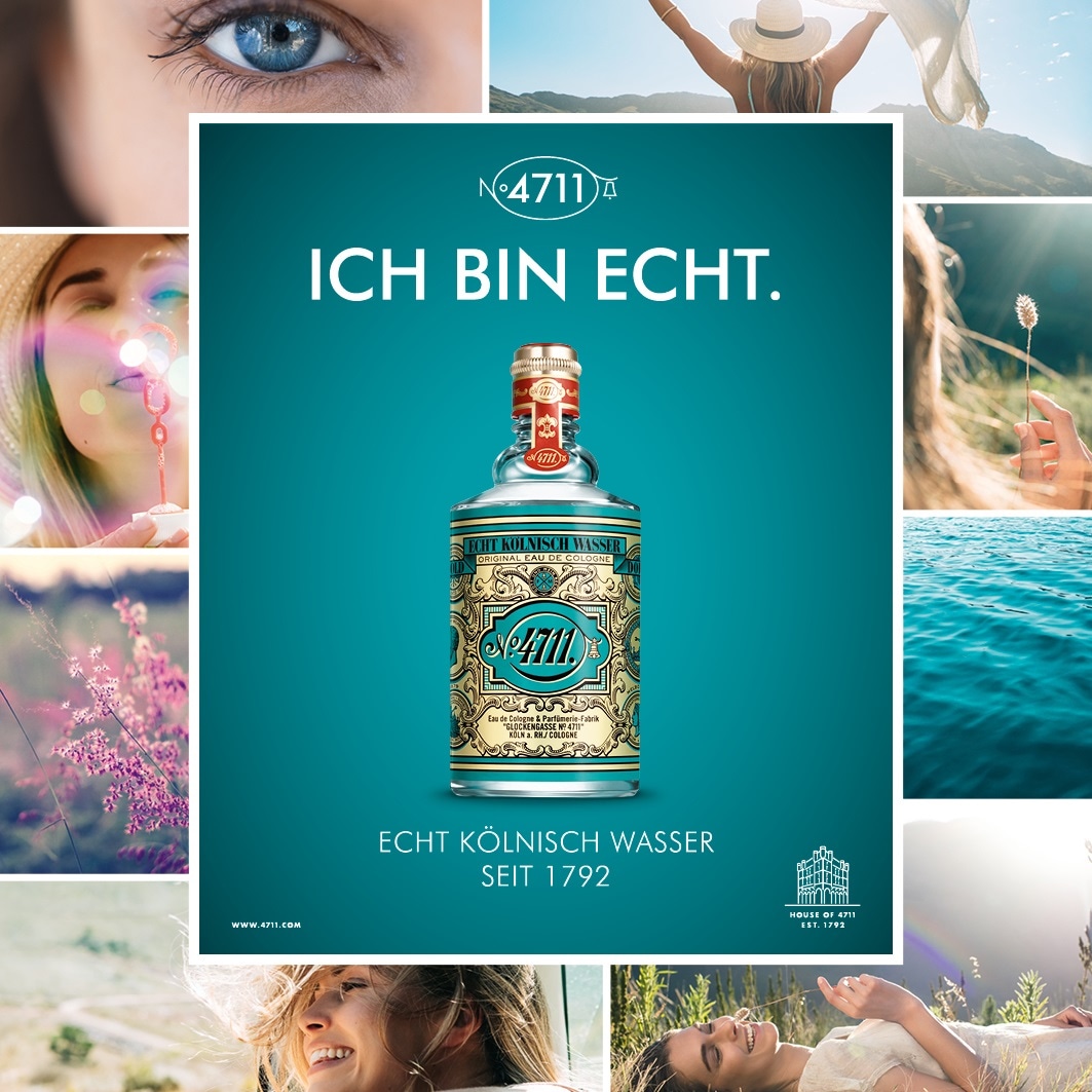4711 Eau de Cologne »4711 ECHT KÖLNISCH WASSER« EdC 200 ml Molanusflasche in FS