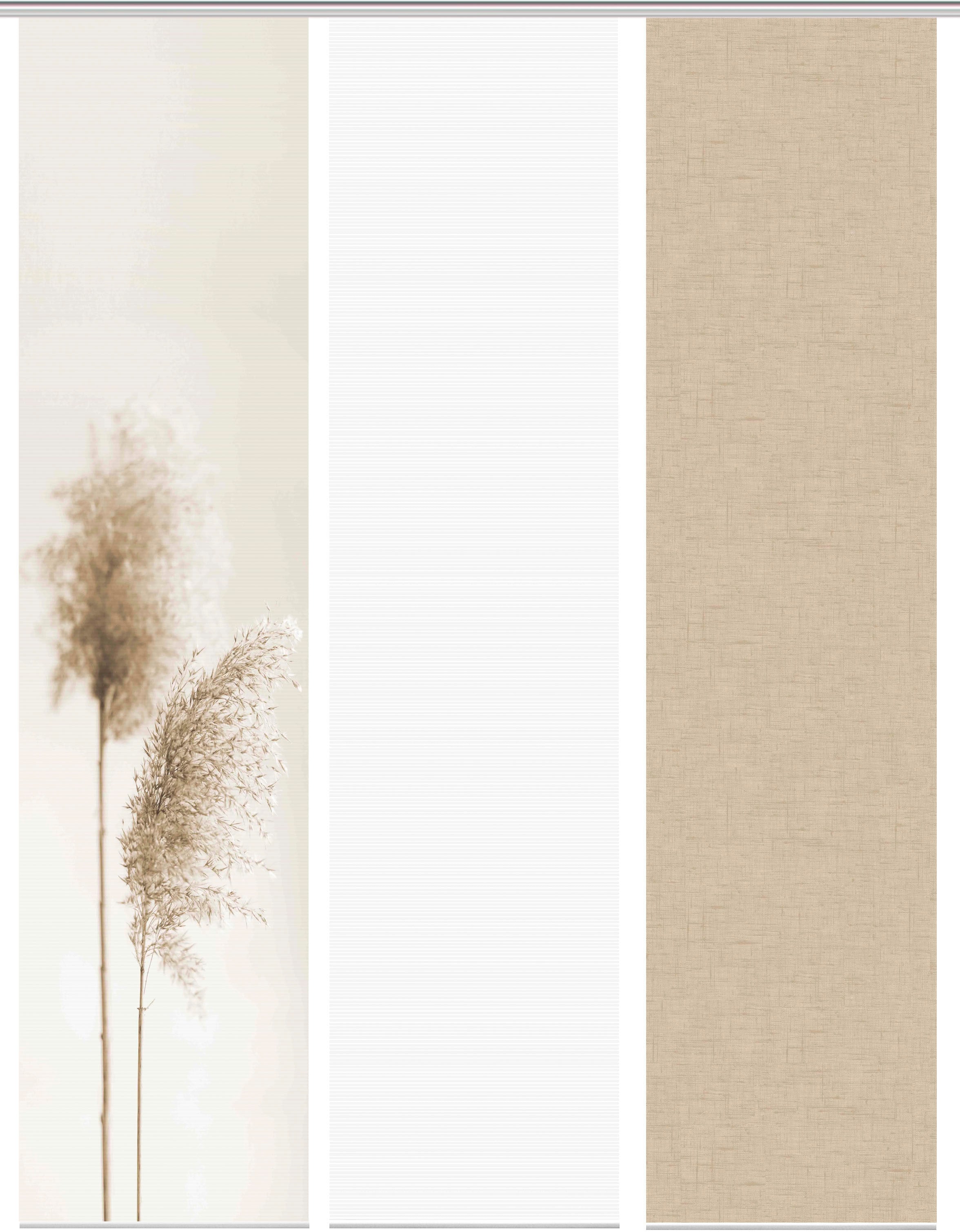 Vision S Schiebegardine »IRLOS 3er SET« Paneelwagen 3 Stk. tlg. Schiebevorhang Digidruck 3er Set IRLOS