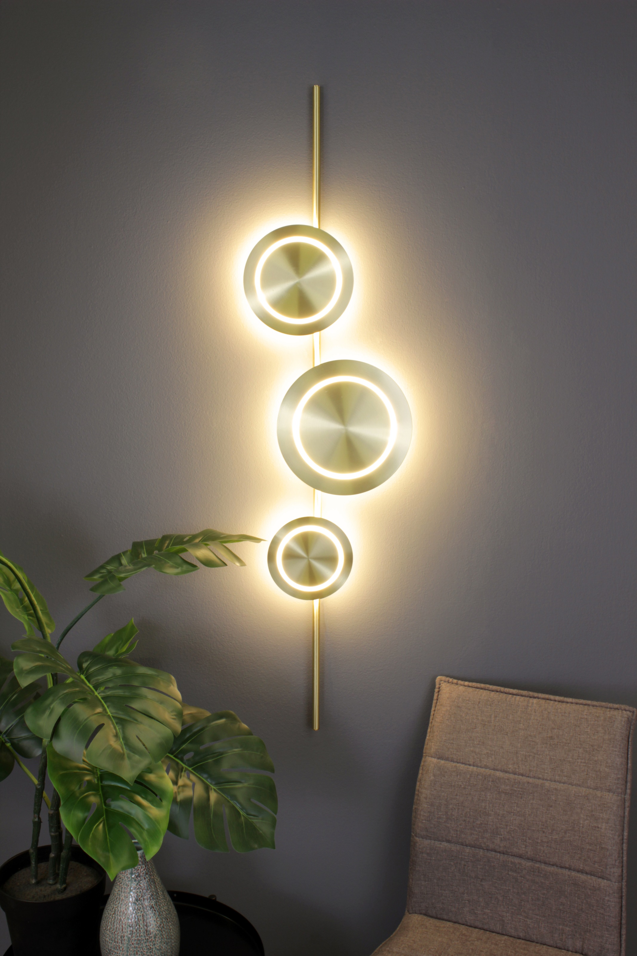 ECO-LIGHT LED Wandleuchte »LED-Wandleuchte PLANETARIUM«, 3 flammig, Leuchtmittel LED-Board | LED fest integriert