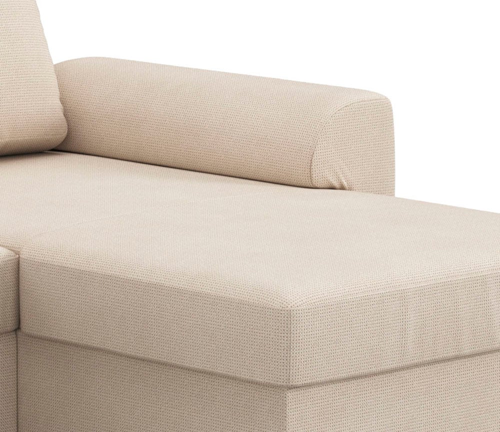 COTTA Wohnlandschaft »Drift U-Form Recamiere, Breite 327 cm« optional auch mit Schlaffunktion, Wellenunterfederung