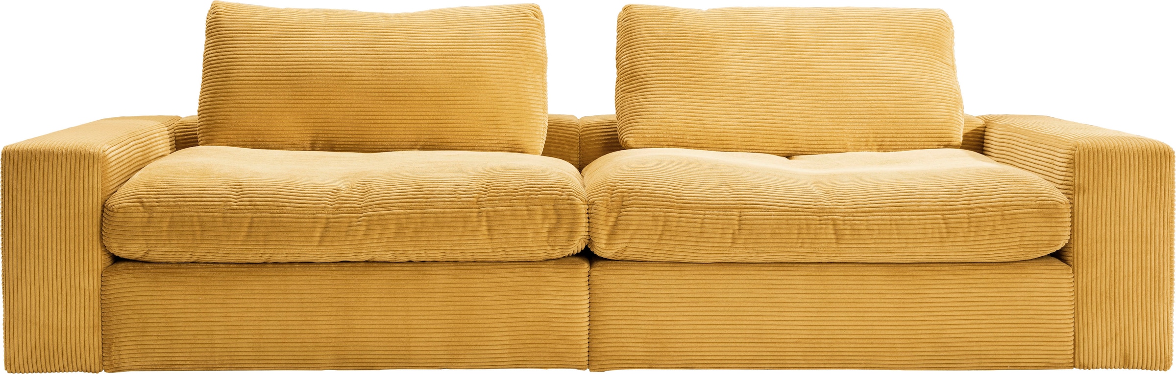 alina Big-Sofa »Sandy«, 296 cm breit und 123 cm tief, in modernem Cordstoff günstig online kaufen