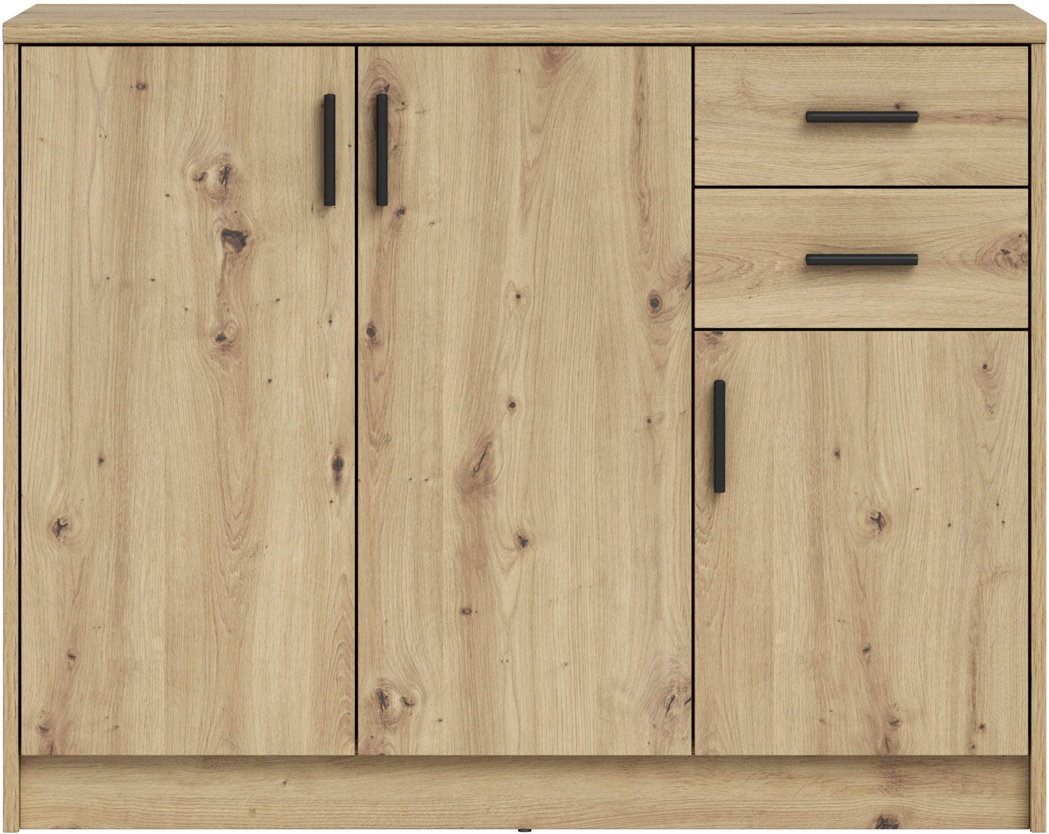 HBZ Sideboard »Nelly Kommode, BxHxT 109x86x50cm«, (1 St.), Breite 109cm, Einlegeböden verstellbar, foliert