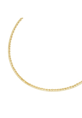 Luigi Merano Goldkette »2-reihig, Kordelkette und Kugelkette, Gold 375« kaufen
