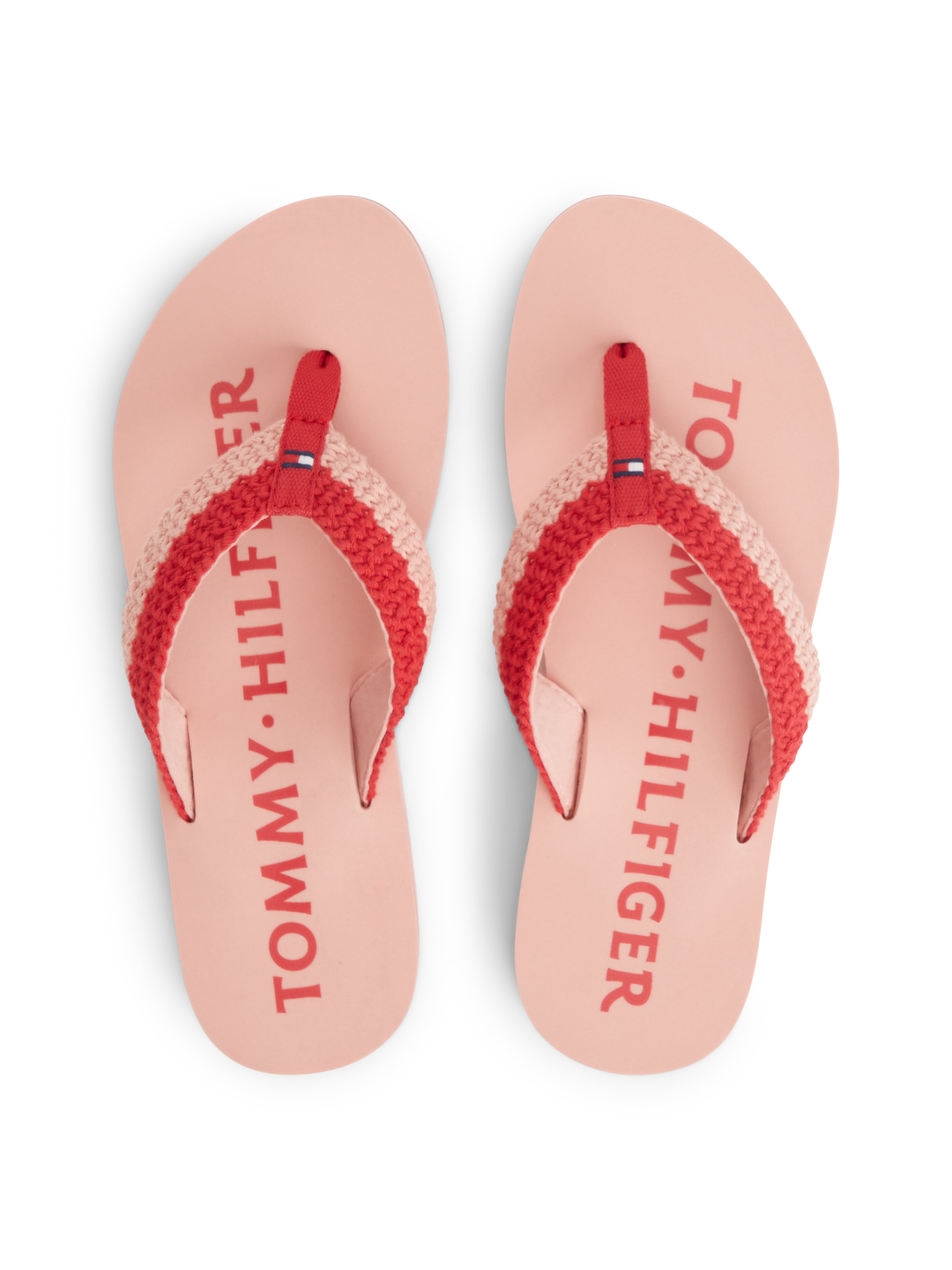 Tommy Hilfiger Zehentrenner »TH CROCHET SUMMER SANDAL«  Dianette, Strandschuh in sommerlicher Häkeloptik