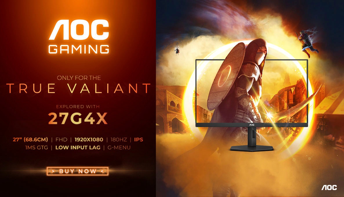 AOC LED-Monitor »27G4XE«, 69 cm/27 Zoll, 1920 x 1080 px, Full HD, 1 ms Reaktionszeit, 180 Hz