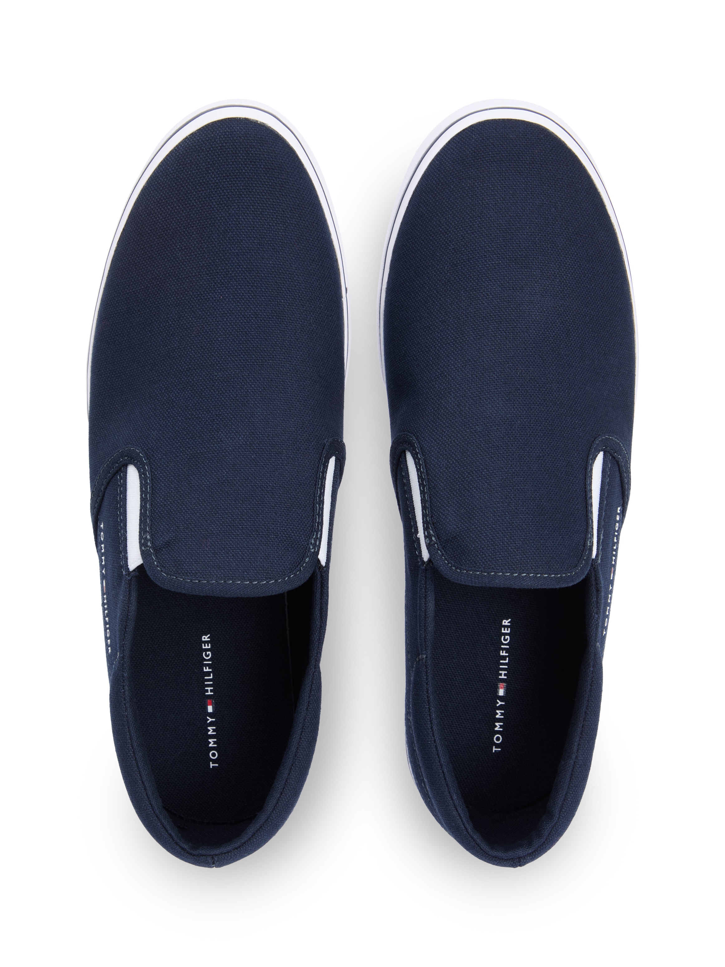 Tommy Hilfiger Slip-On Sneaker »VULC CORE SLIP ON«  Freizeitschuh, Halbschuh, Slipper mit seitlichem Logoschriftzug