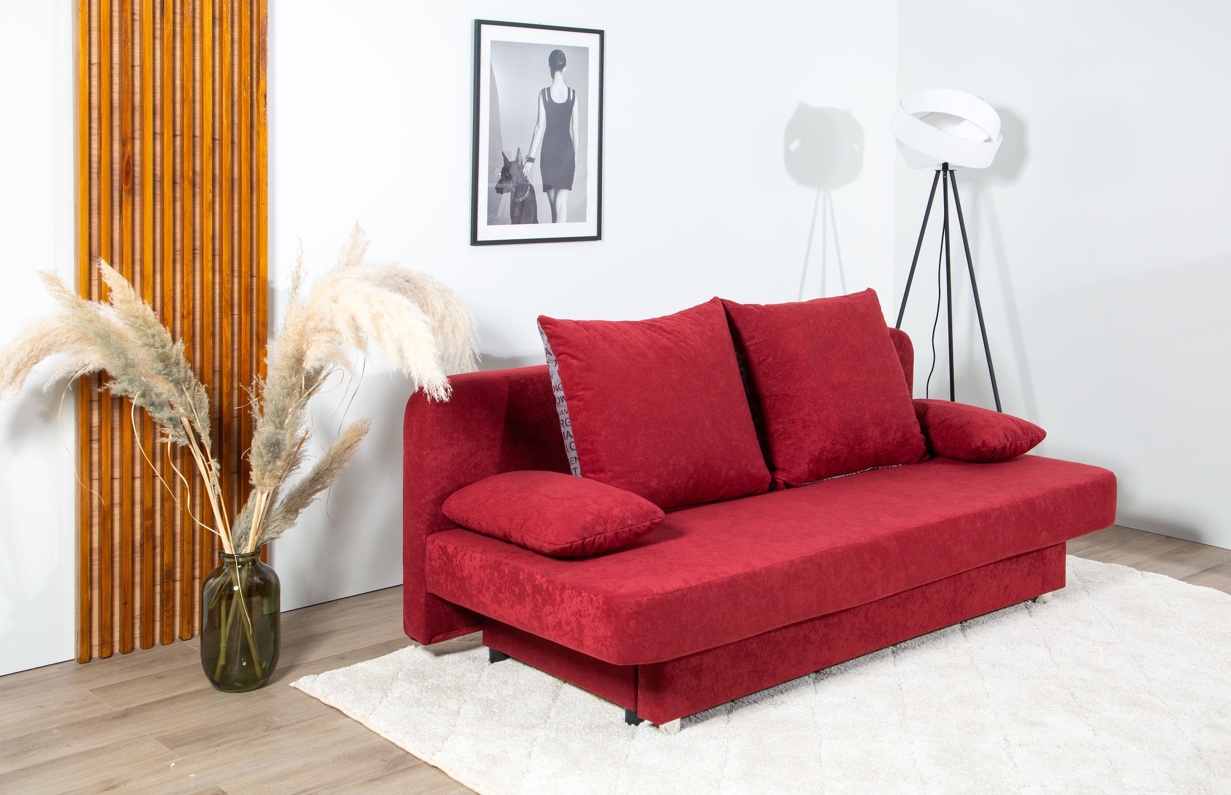 COLLECTION AB Schlafsofa »Ulla inkl. Bettfunktion und Bettkasten«, Schlafsofa,Bettfunktion,Bettkasten,inkl. Rückenkissen,Armlehnekissen