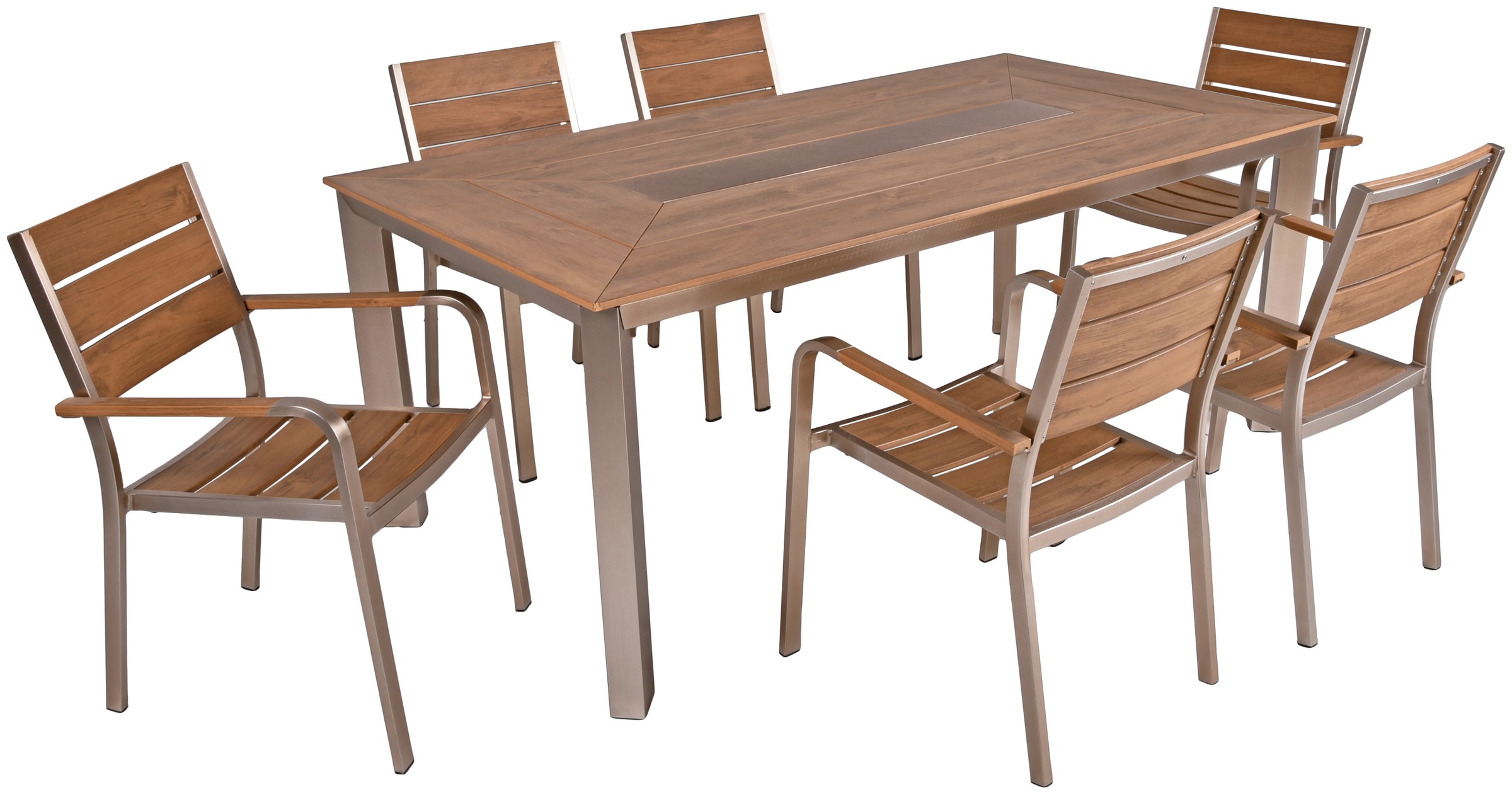 Garden Pleasure Garten-Essgruppe »FLORENCE« 7 Stk. tlg. mit platzsparenden günstig online kaufen