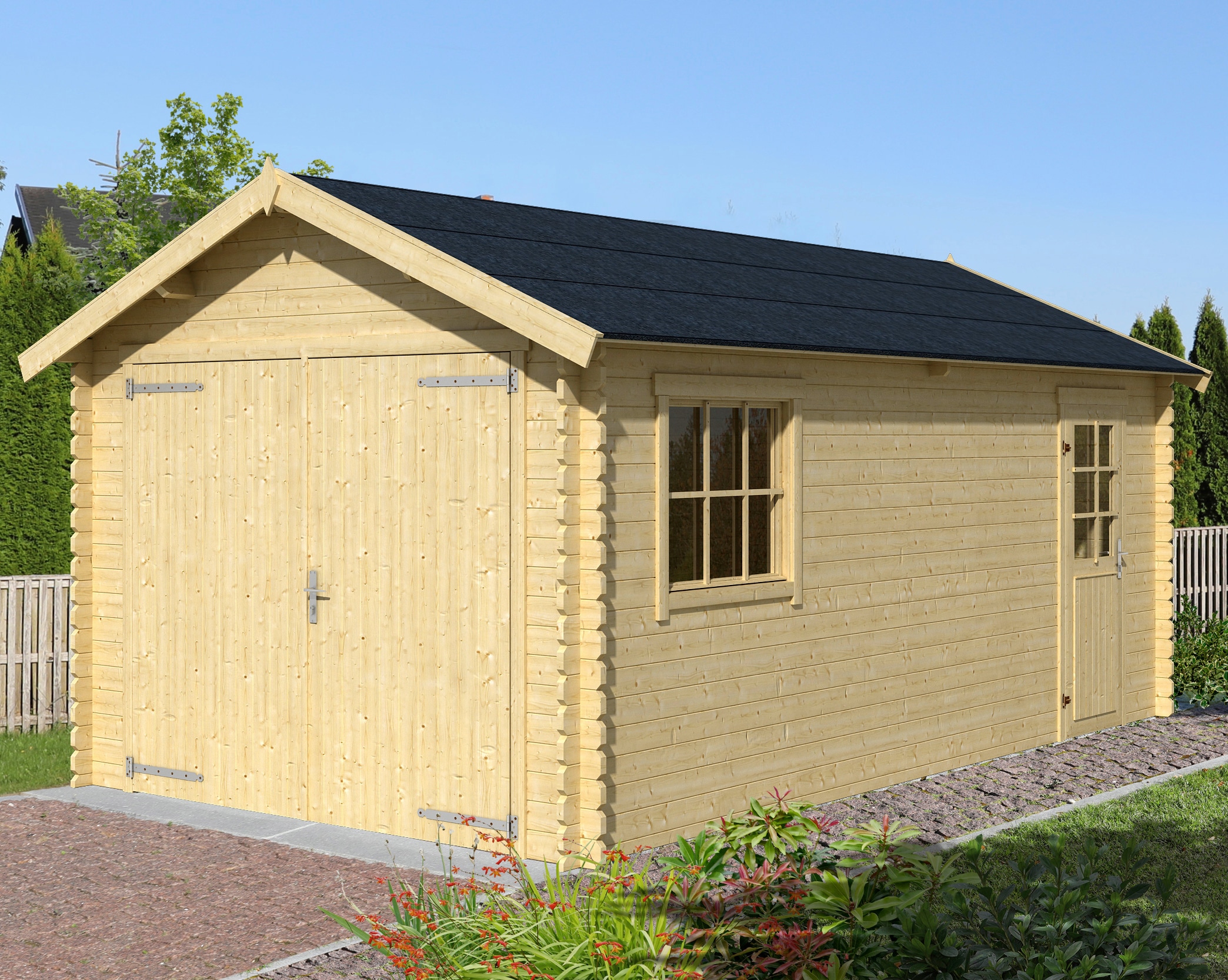 LASITA MAJA Garage »Dillon«, BxT: 340x580 cm, 202 cm Einfahrthöhe günstig online kaufen