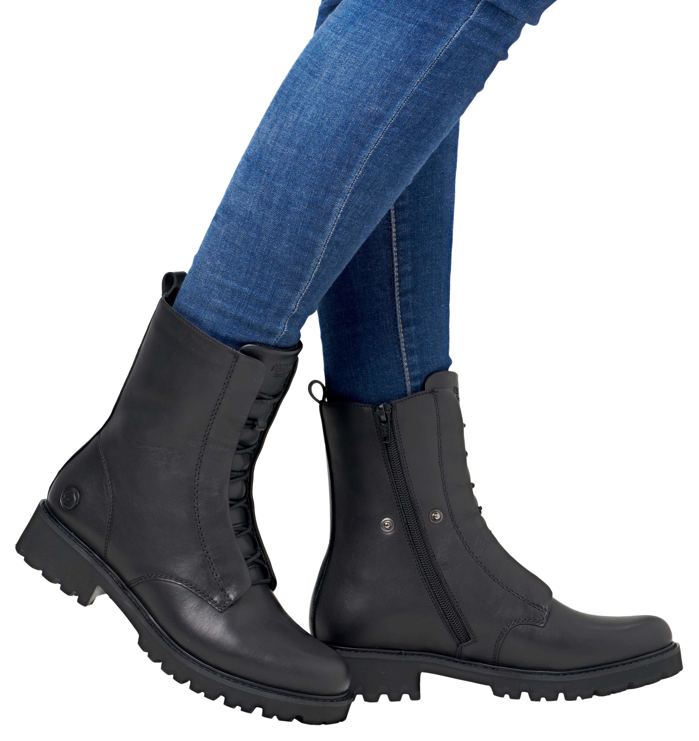 Remonte Stiefelette, Blockabsatz, Boots mit abnehmbarer Zierkette