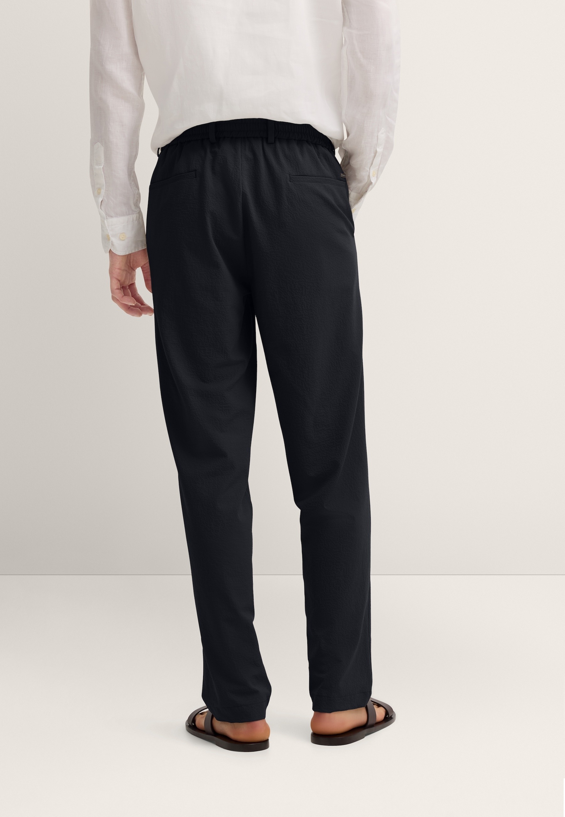 bugatti Anzughose »Seersucker«  mit Bundfalte und Stretch-Funktion