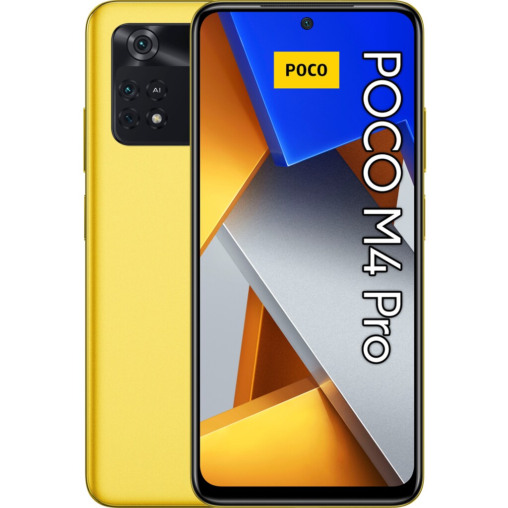 Xiaomi Smartphone »POCO M4 Pro«, POCO Yellow, 16,33 cm/6,43 Zoll, 128 GB Speicherplatz, 64 MP Kamera