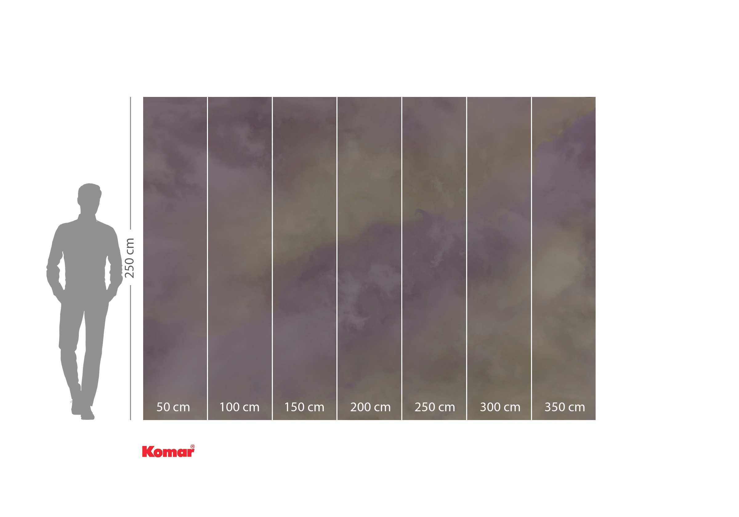 Komar Fototapete »Komar Vlies Fototapete - Lavender clouds - Größe 350 x 25 günstig online kaufen