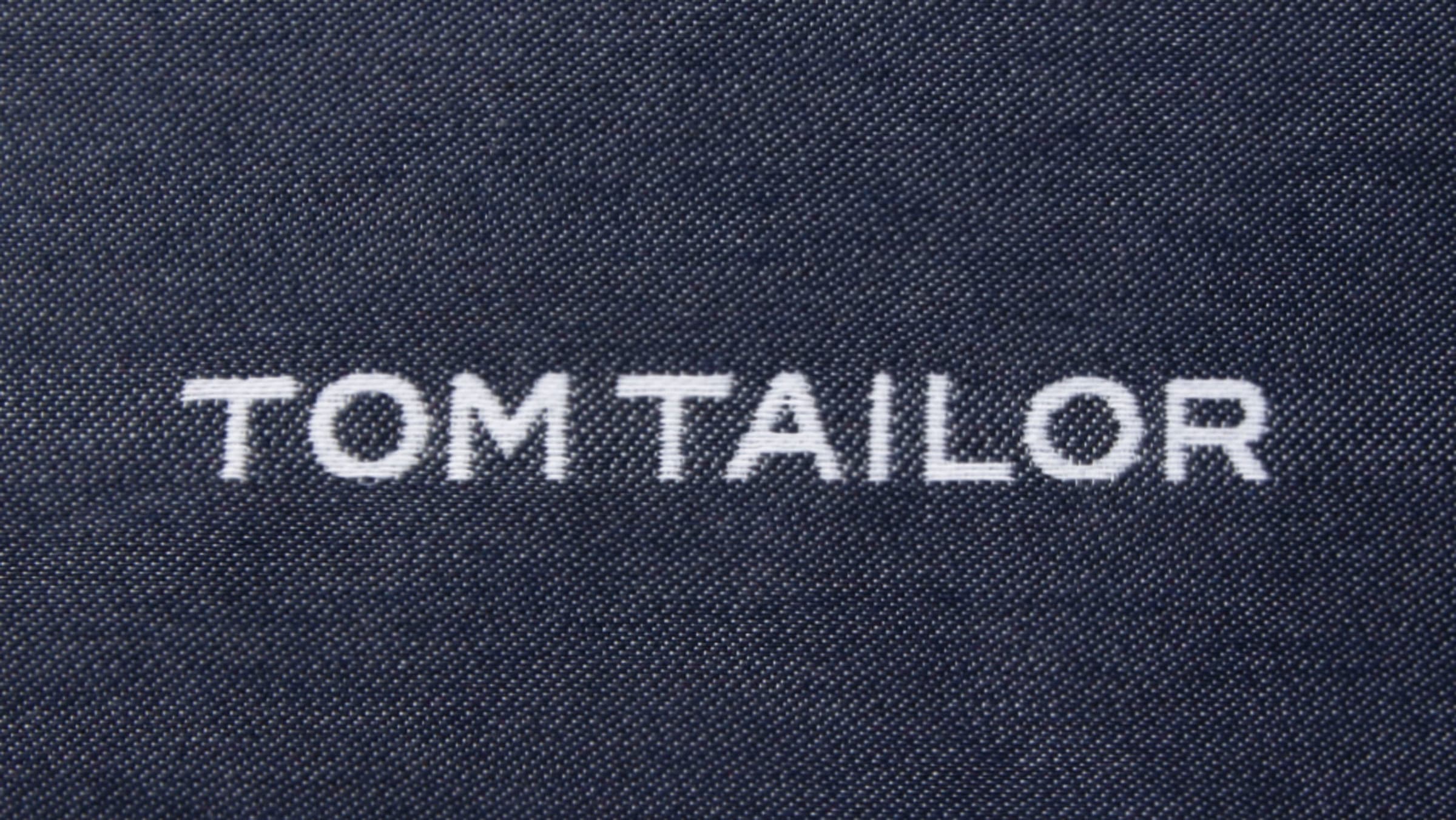 TOM TAILOR HOME Dekokissen »Logo«, mit eingewebtem Markenlogo, Kissenhülle ohne Füllung, 1 Stück