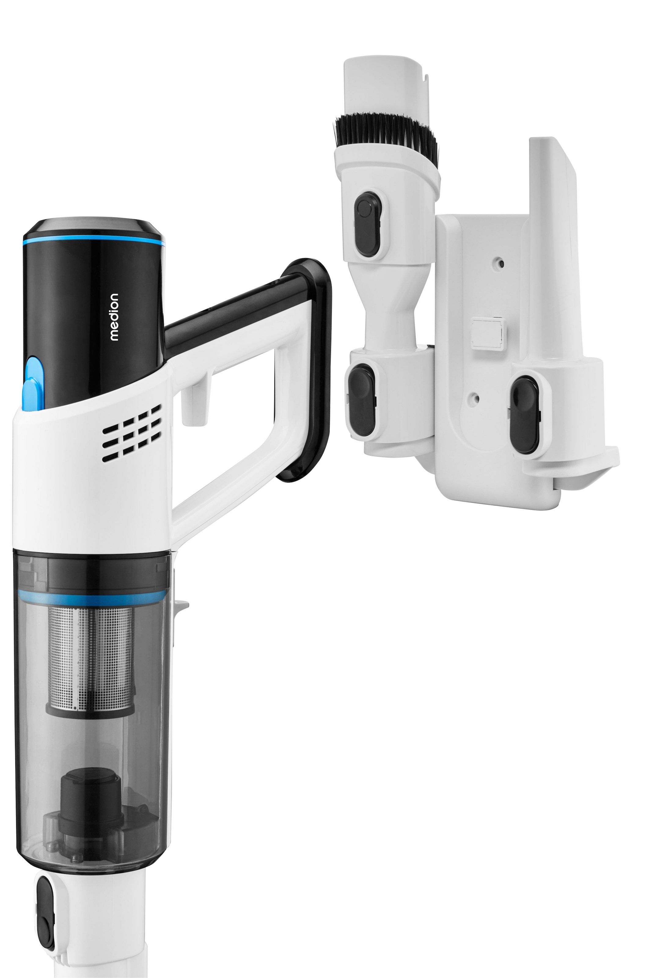Medion® Akku-Stielstaubsauger »P250 / MD11829«, 22 kPa, HEPA-H13 Filter, integriertes Zubehör
