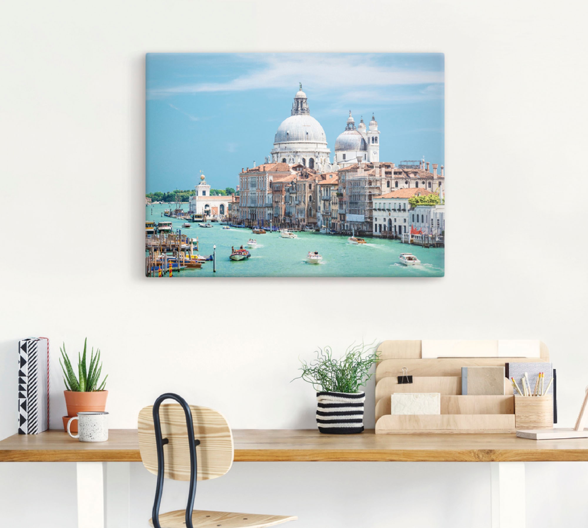 Artland Leinwandbild »Venedig«, Italien, (1 St.), auf Keilrahmen gespannt