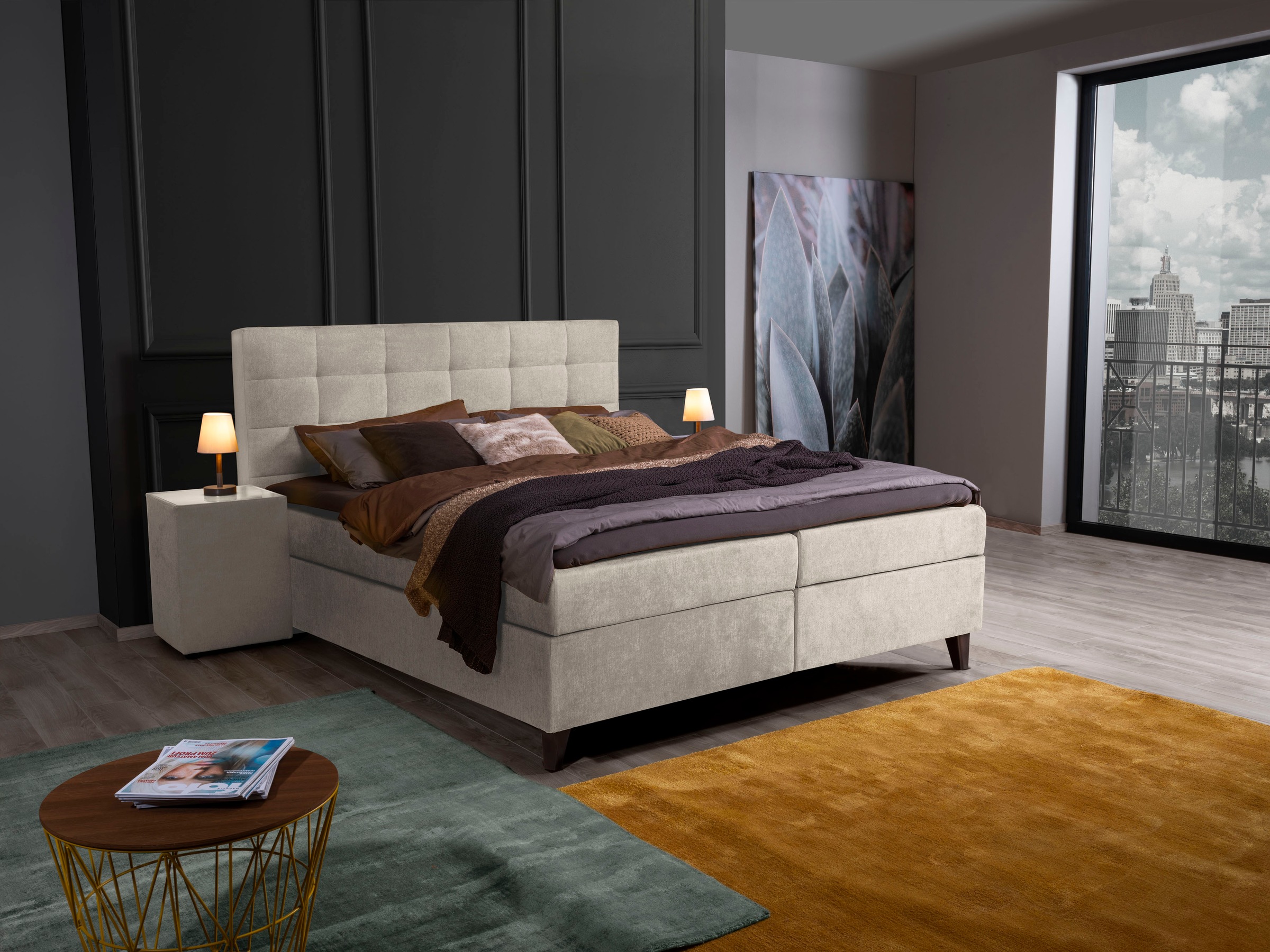 2. Bild von ADA trendline Boxspringbett »Neomi«, inklusive Matratze und Topper